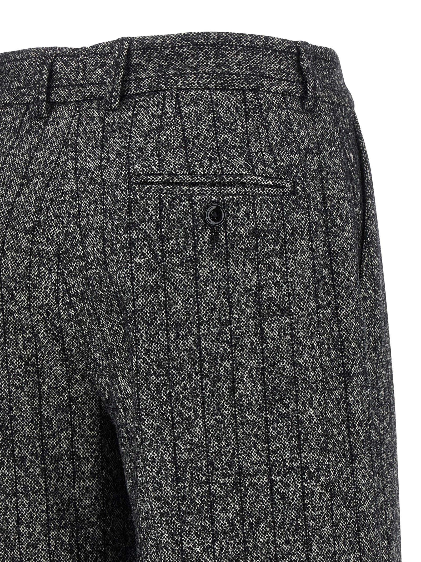 Dolce & Gabbana Bicolor Virgin Wool Casual Pants Dolce & Gabbana