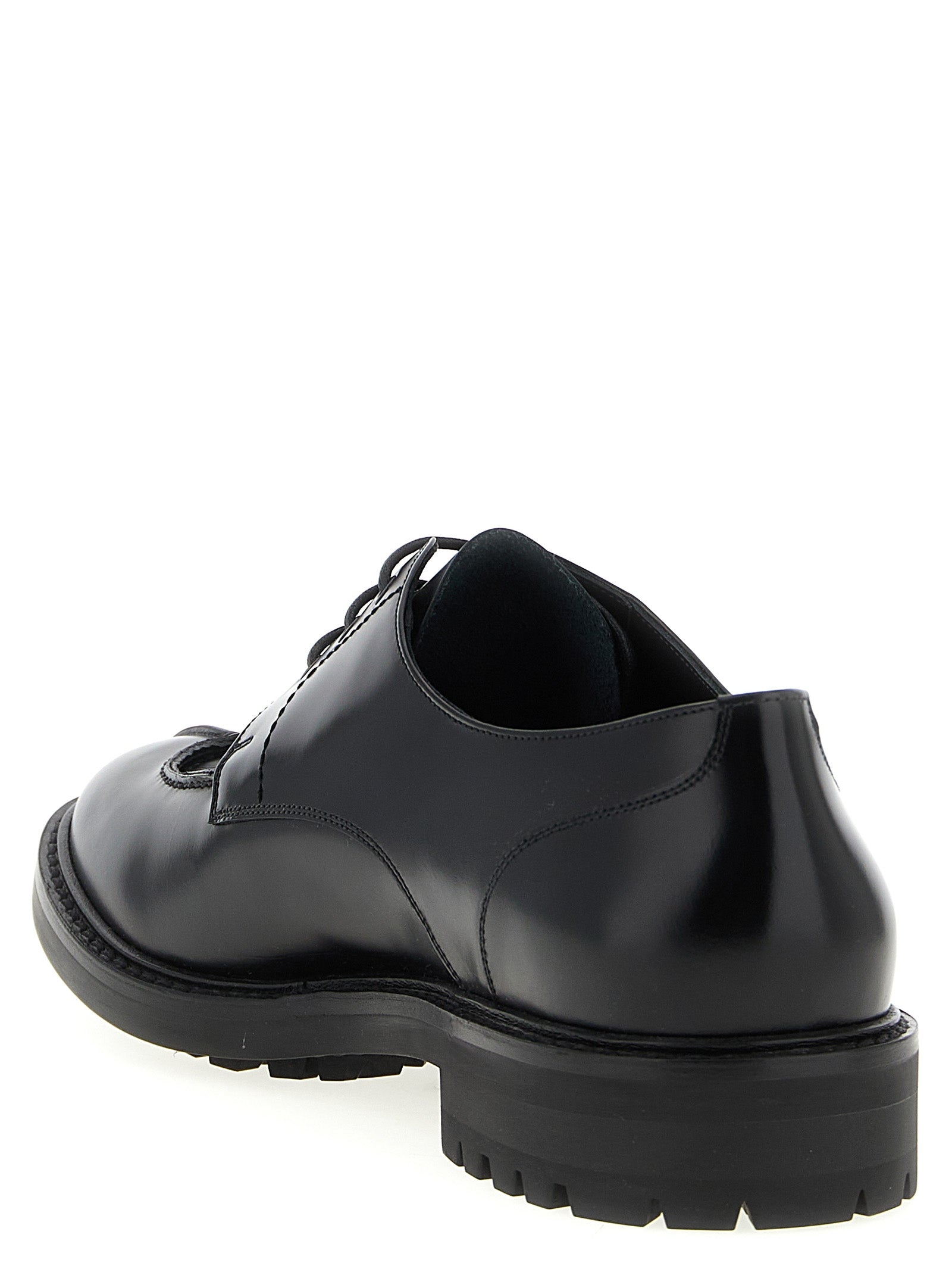 Saint Laurent Black Calfskin Oxfords And Derbies Saint Laurent