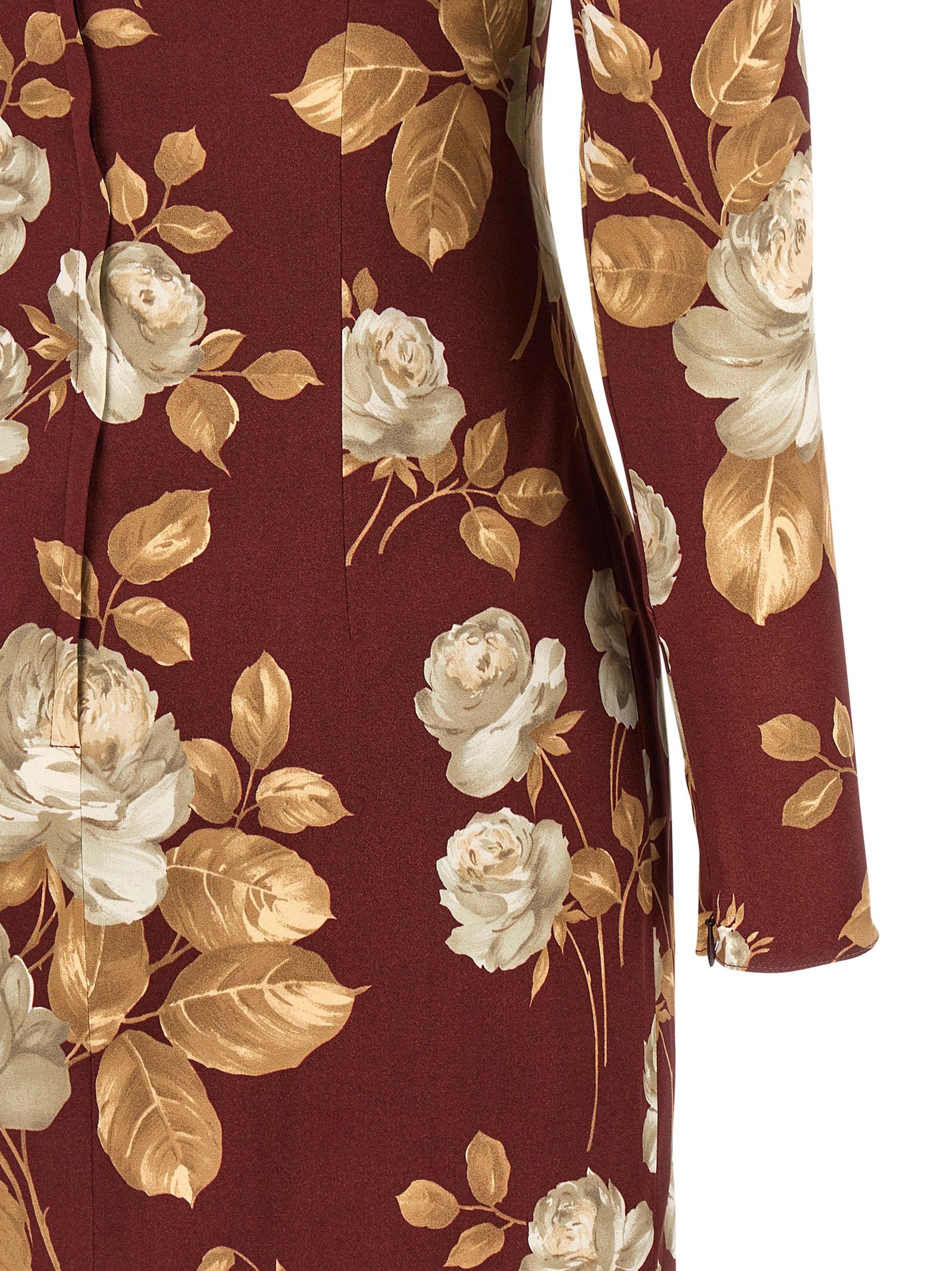 Dolce & Gabbana Multicolor Elastane Midi Dress Dolce & Gabbana