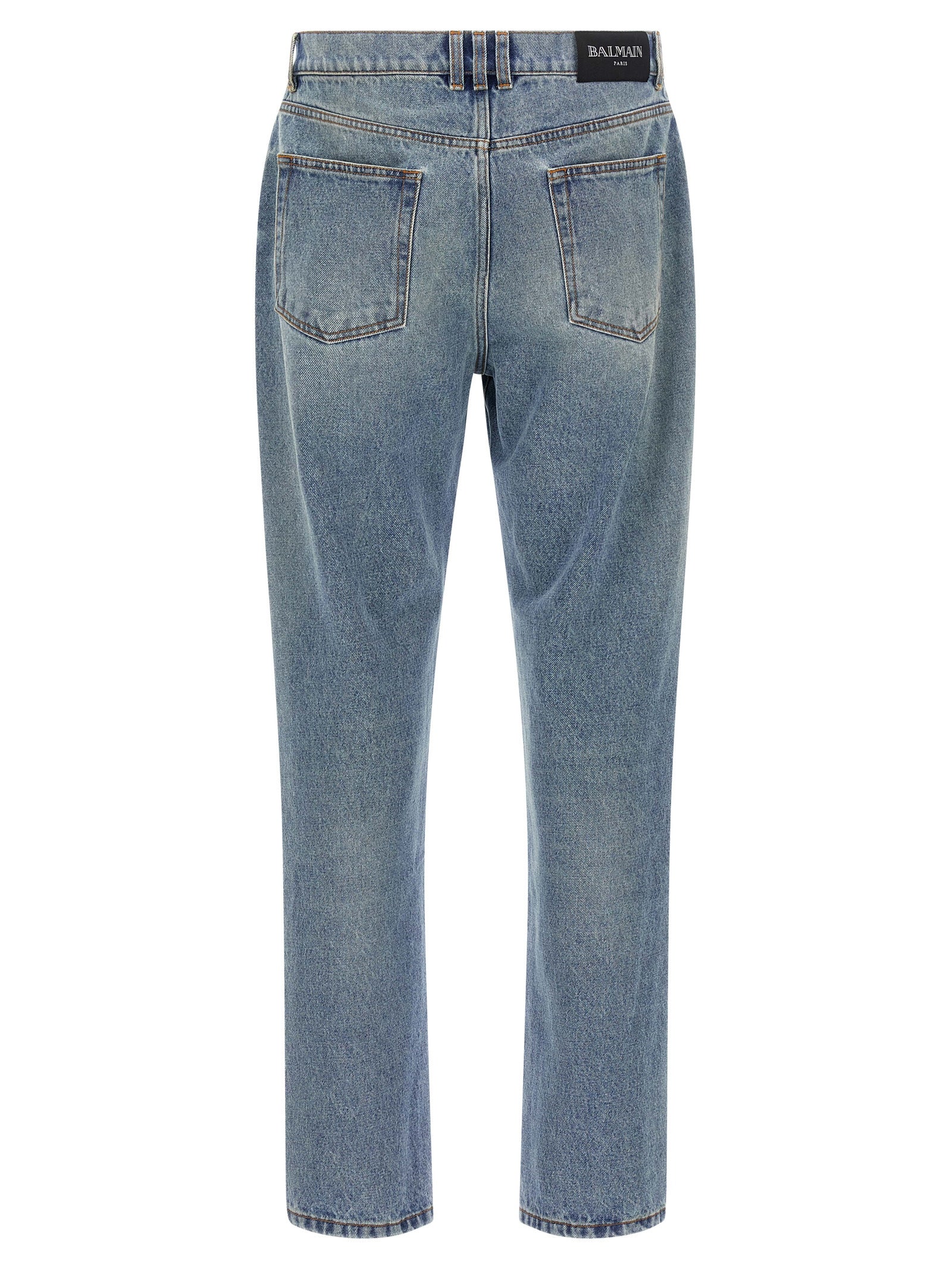 Balmain Blue Cotton Jeans Denim Balmain