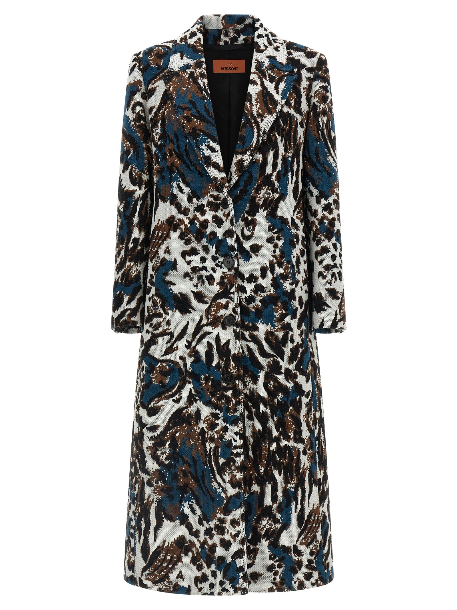 Missoni Multicolor Wool Coat Missoni