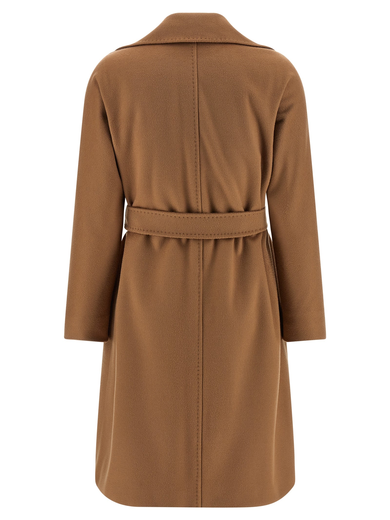 Max Mara Brown Virgin Wool Coat Max Mara