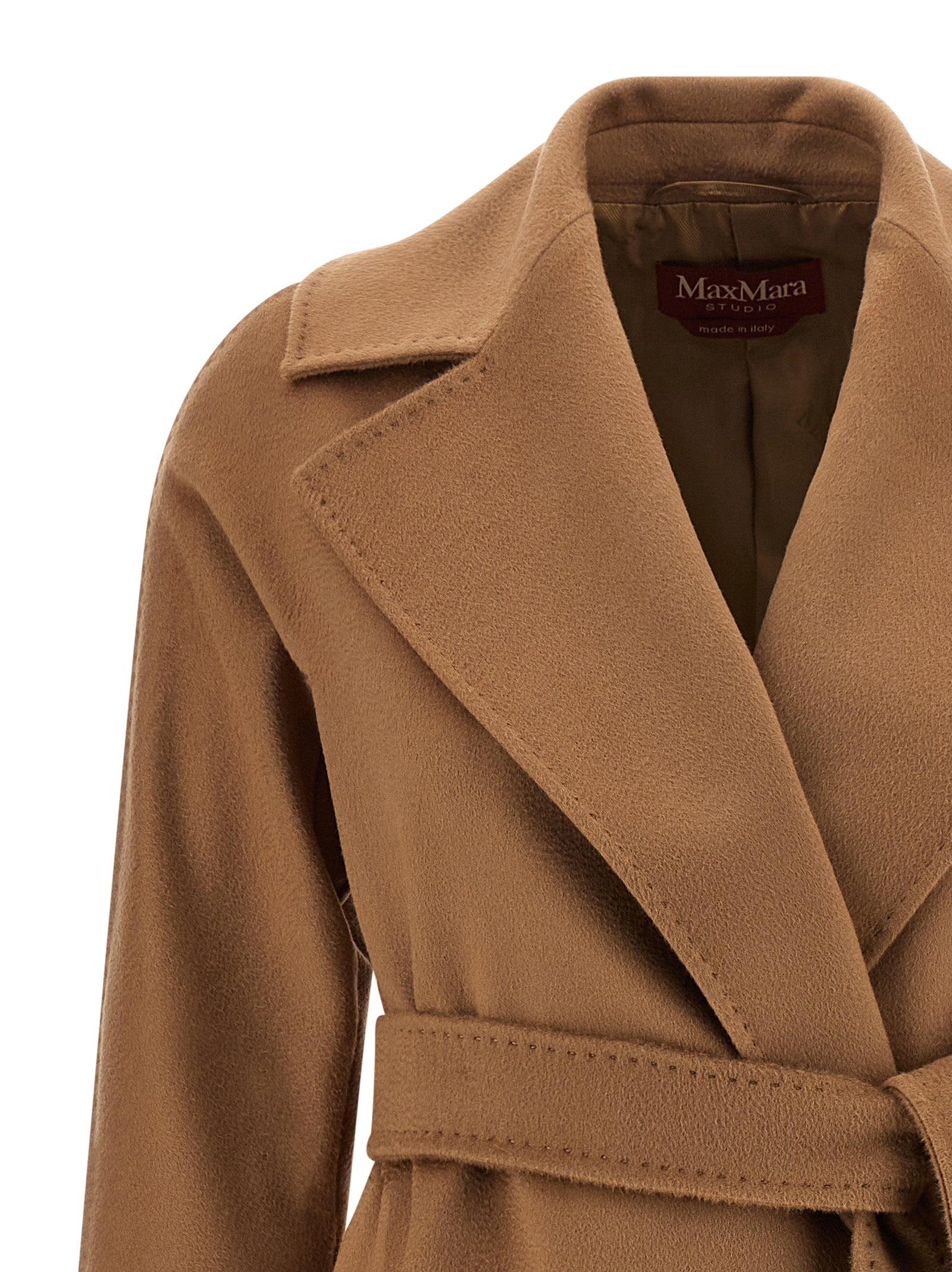 Max Mara Brown Virgin Wool Coat Max Mara