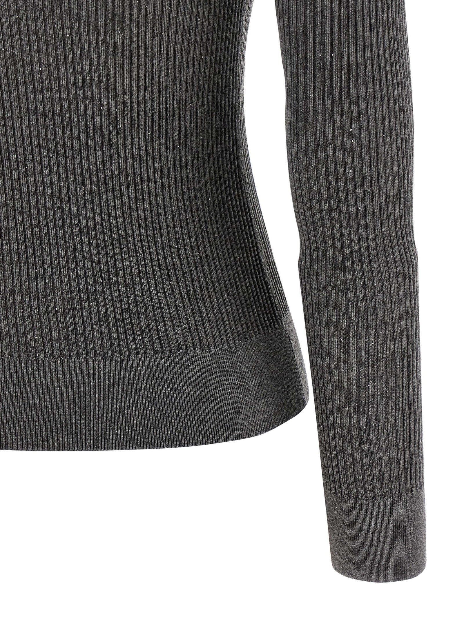 Max Mara Gray Silk Cardigan Max Mara