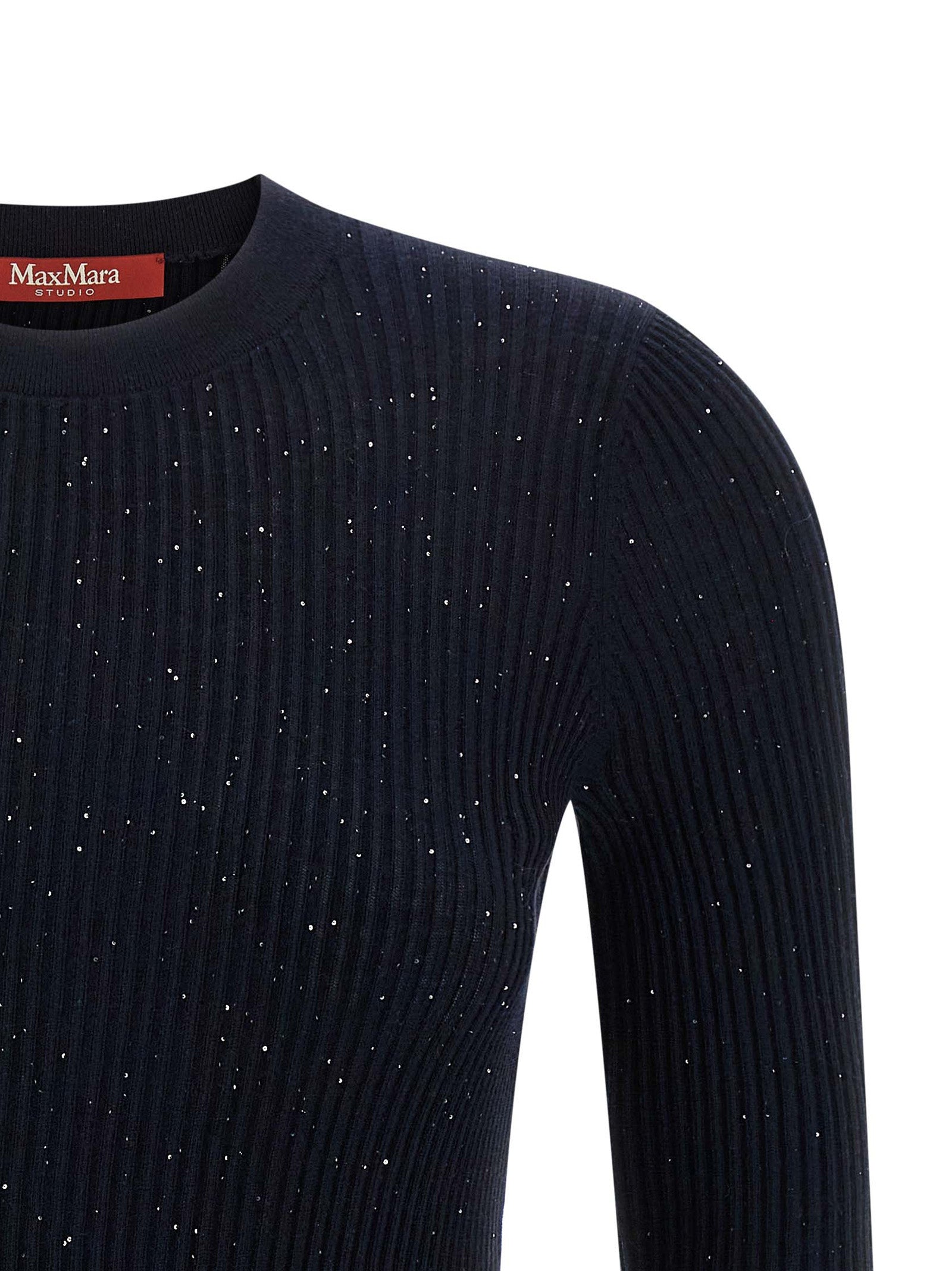 Max Mara Blue Silk Cardigan Max Mara
