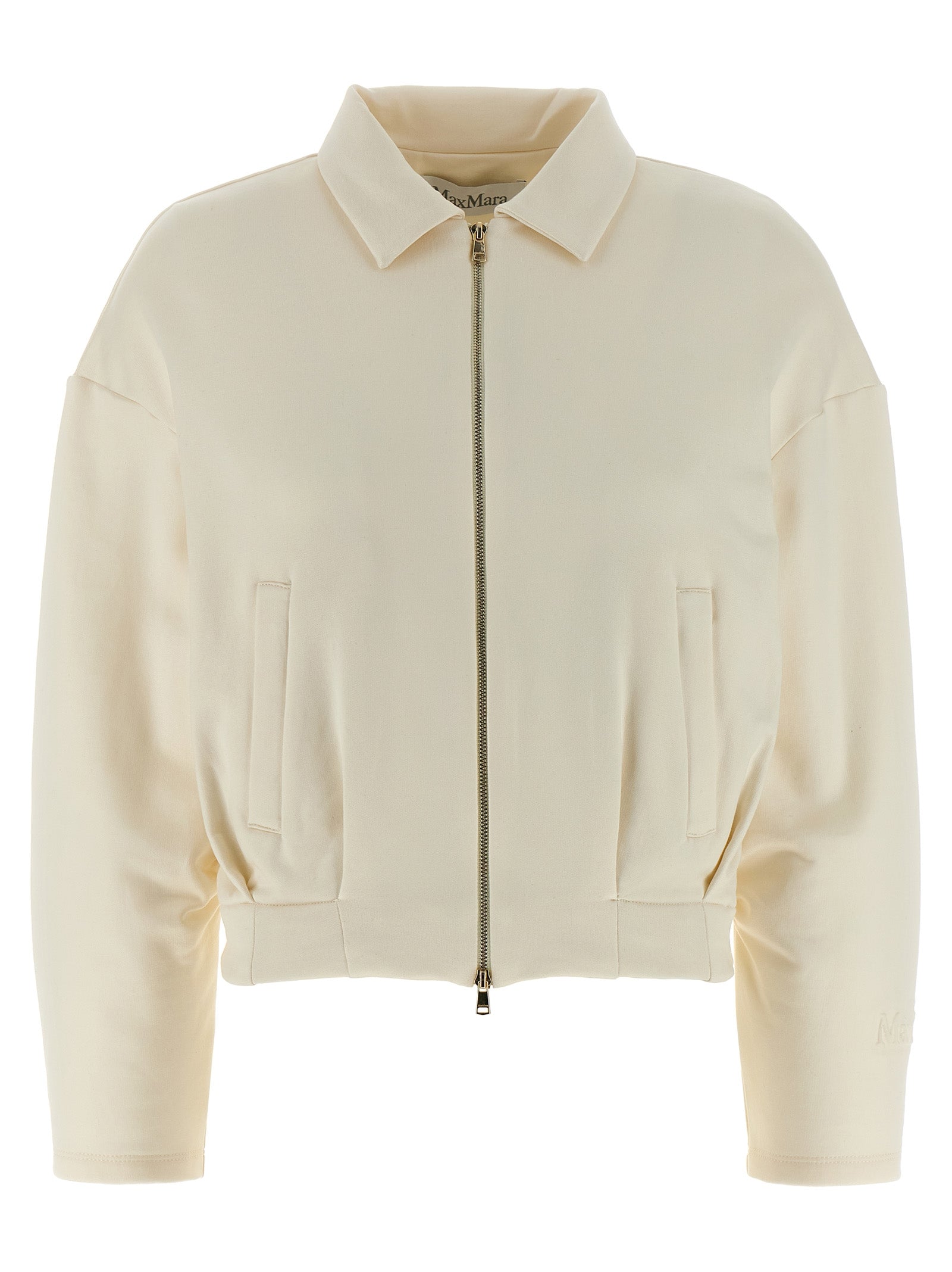 Max Mara White Silk Sweatshirt Max Mara