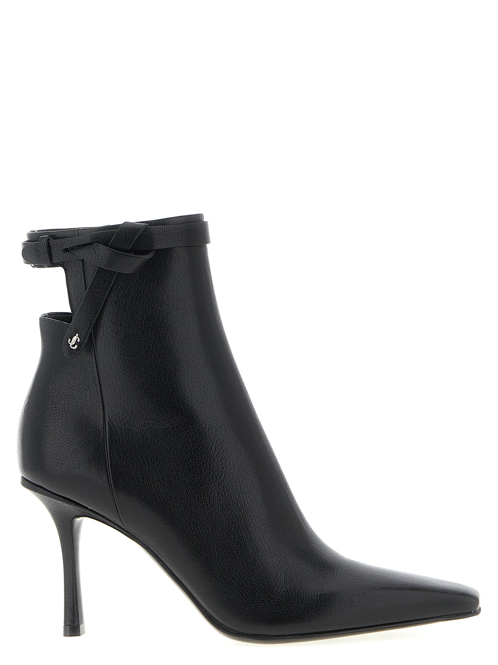 Jimmy Choo Black Leather Ankle Boots Jimmy Choo