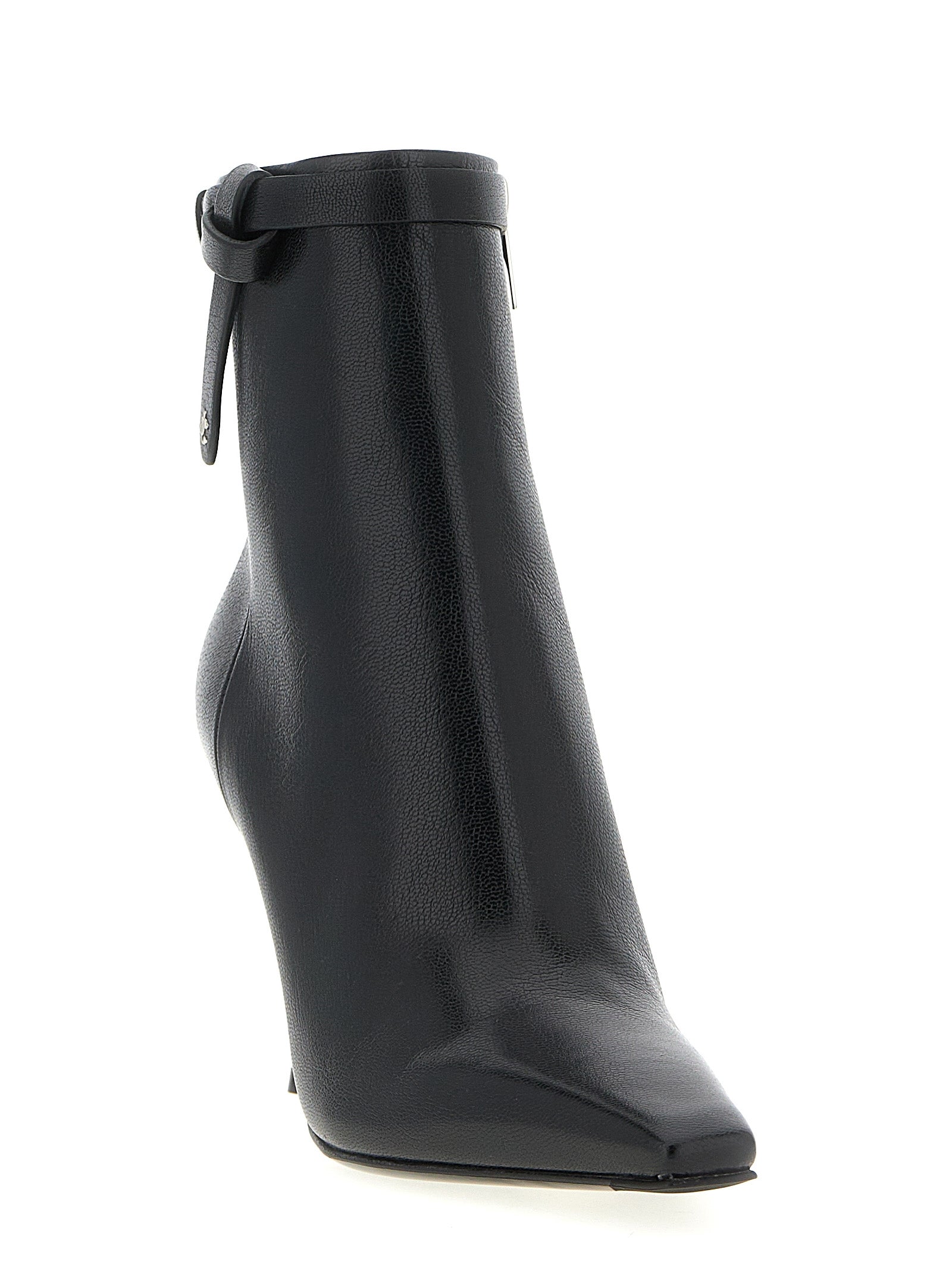 Jimmy Choo Black Leather Ankle Boots Jimmy Choo