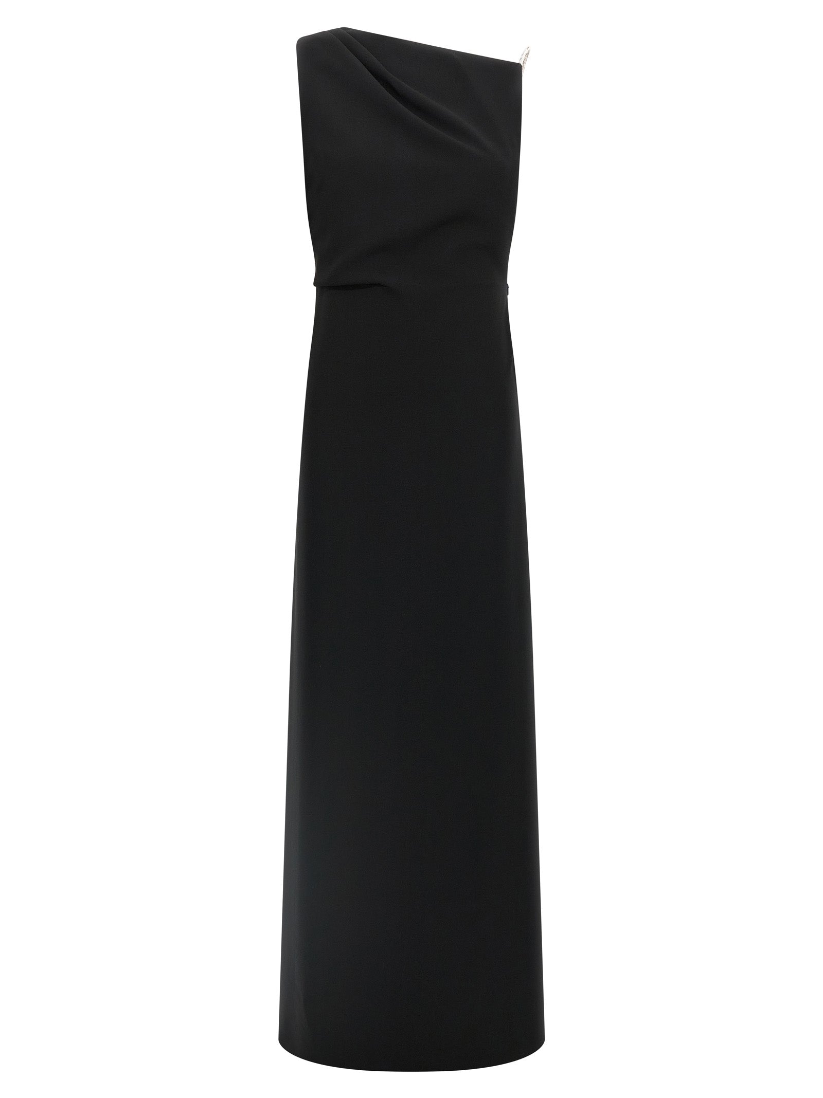 Max Mara Black Triacetate Long Dress Max Mara