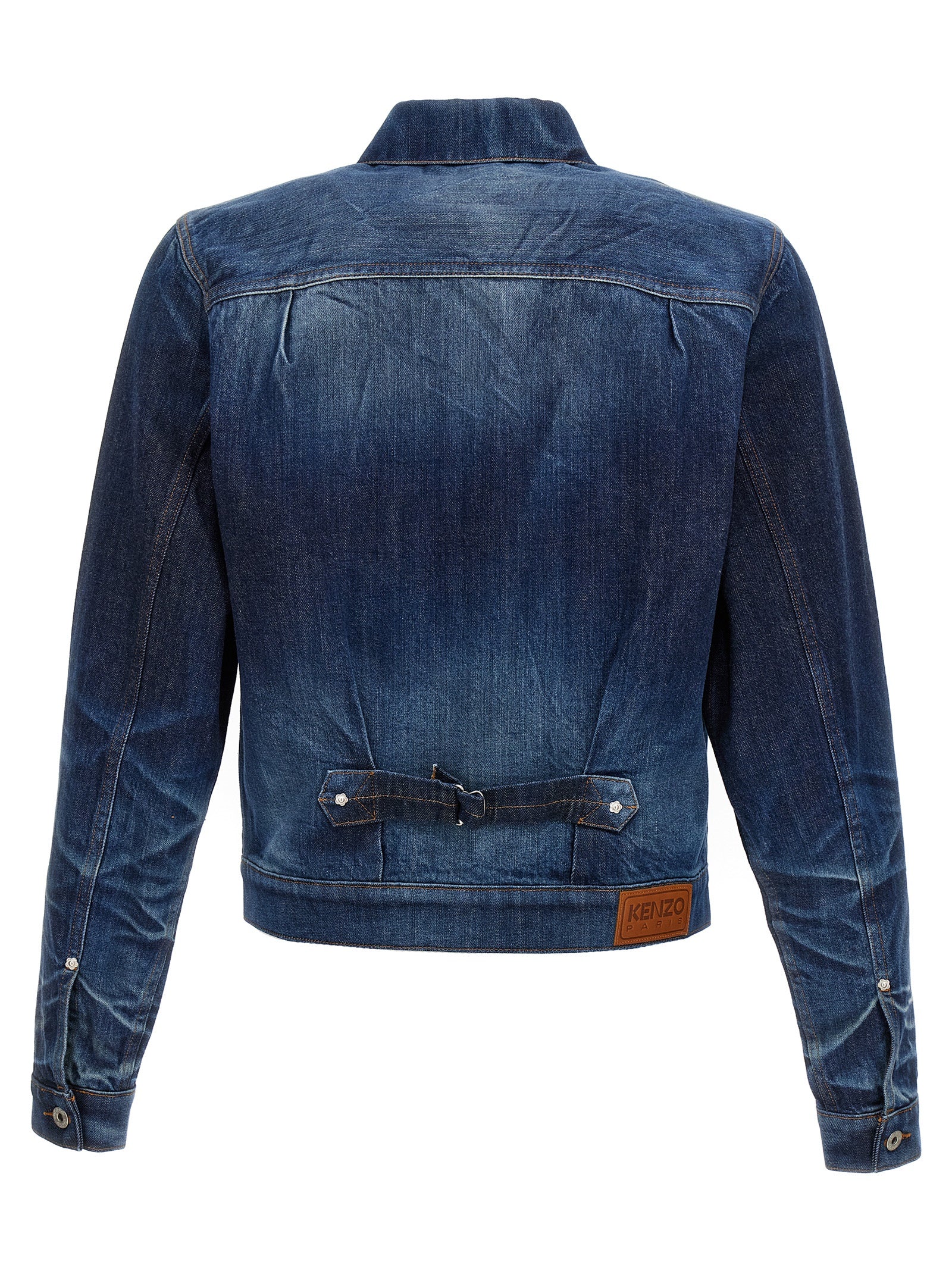 Kenzo Blue Cotton Denim Jacket Kenzo