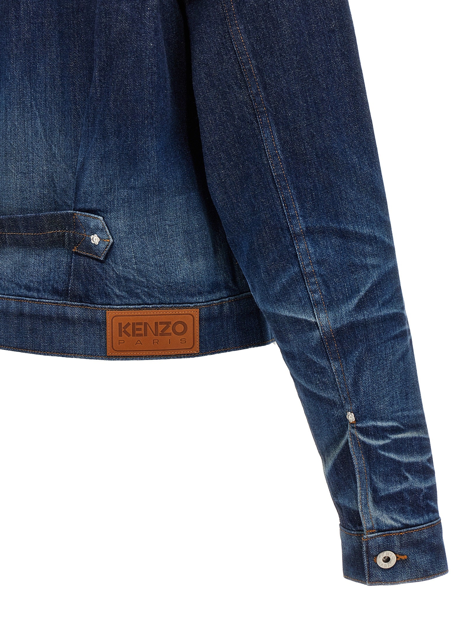 Kenzo Blue Cotton Denim Jacket Kenzo