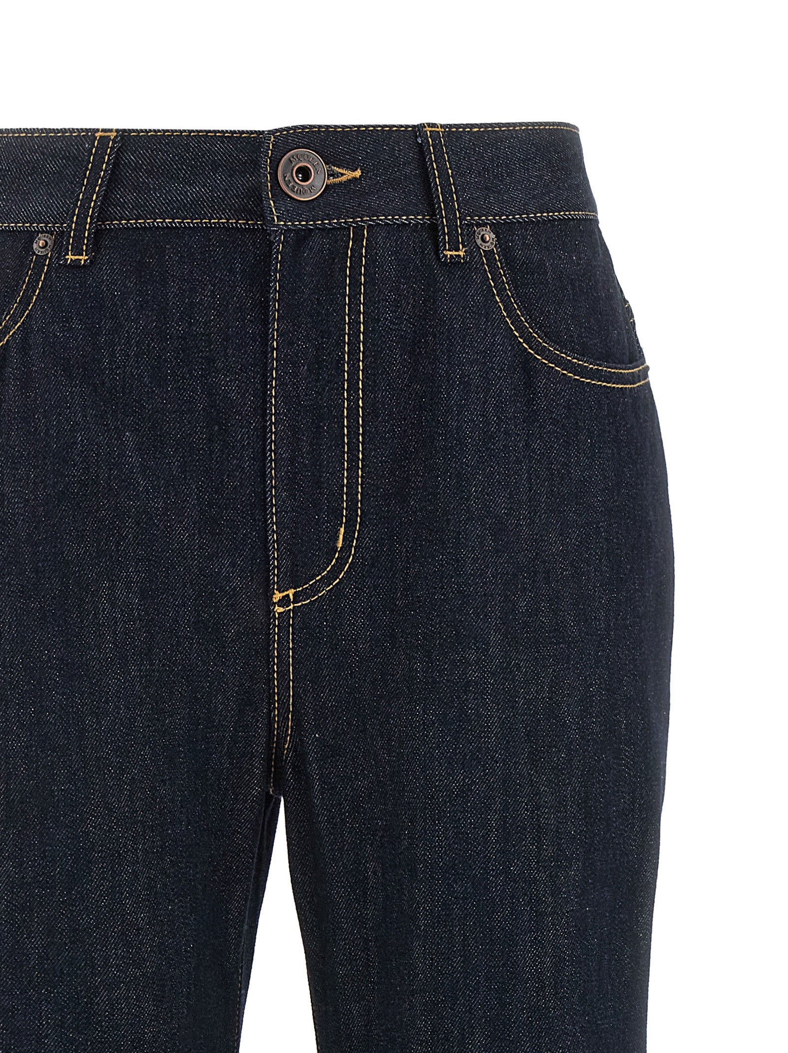 Alexander McQueen Blue Cotton Flared Jeans Alexander McQueen