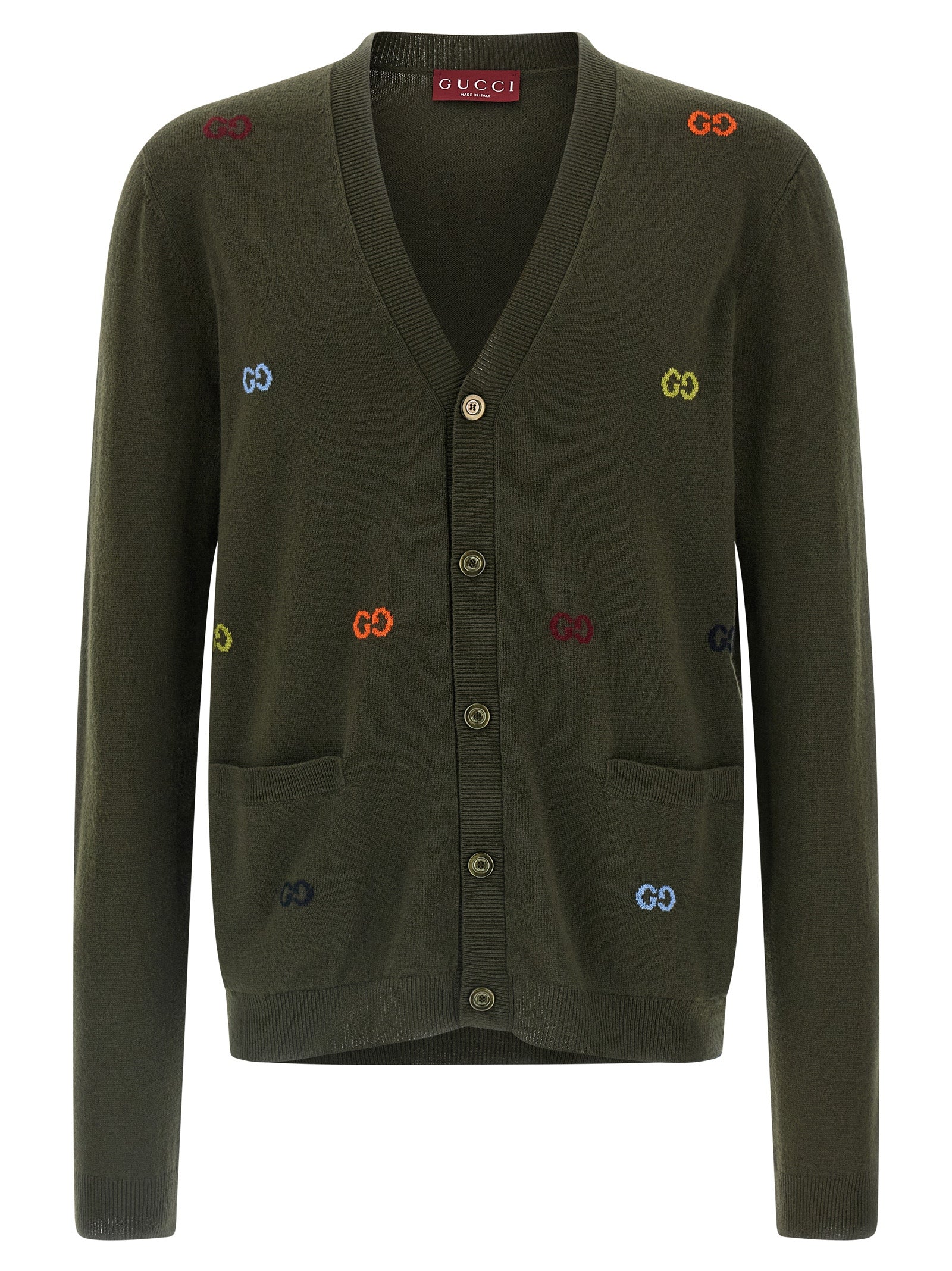 Gucci Bicolor Cashmere Cardigan Gucci