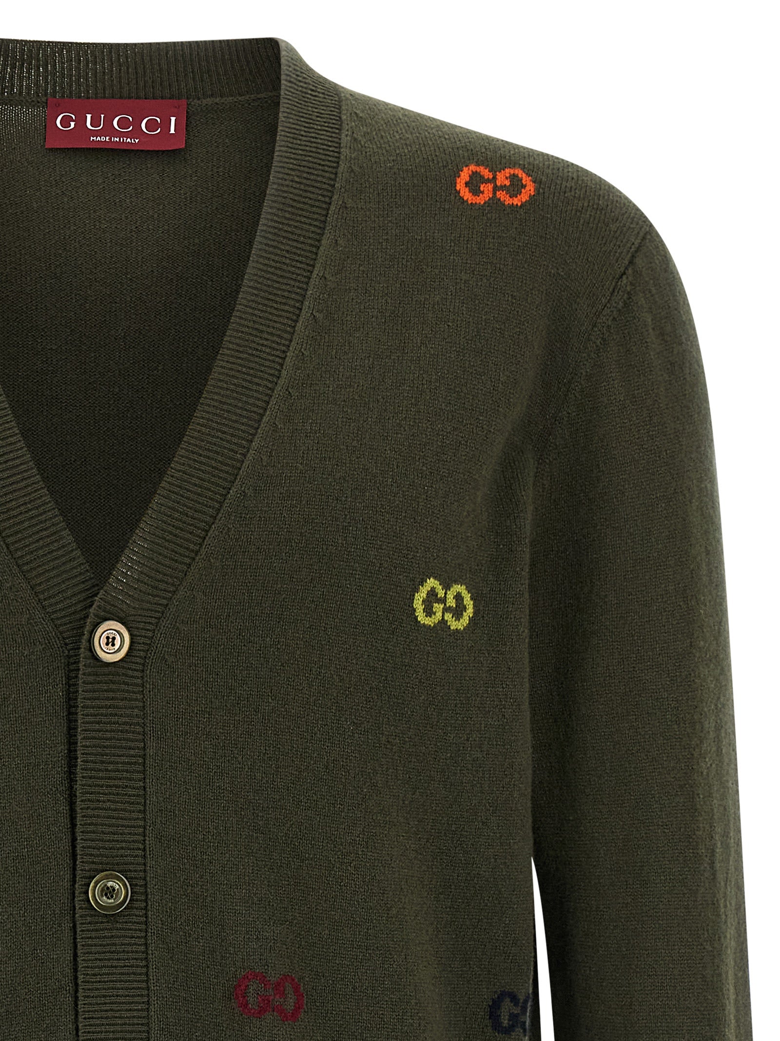 Gucci Bicolor Cashmere Cardigan Gucci