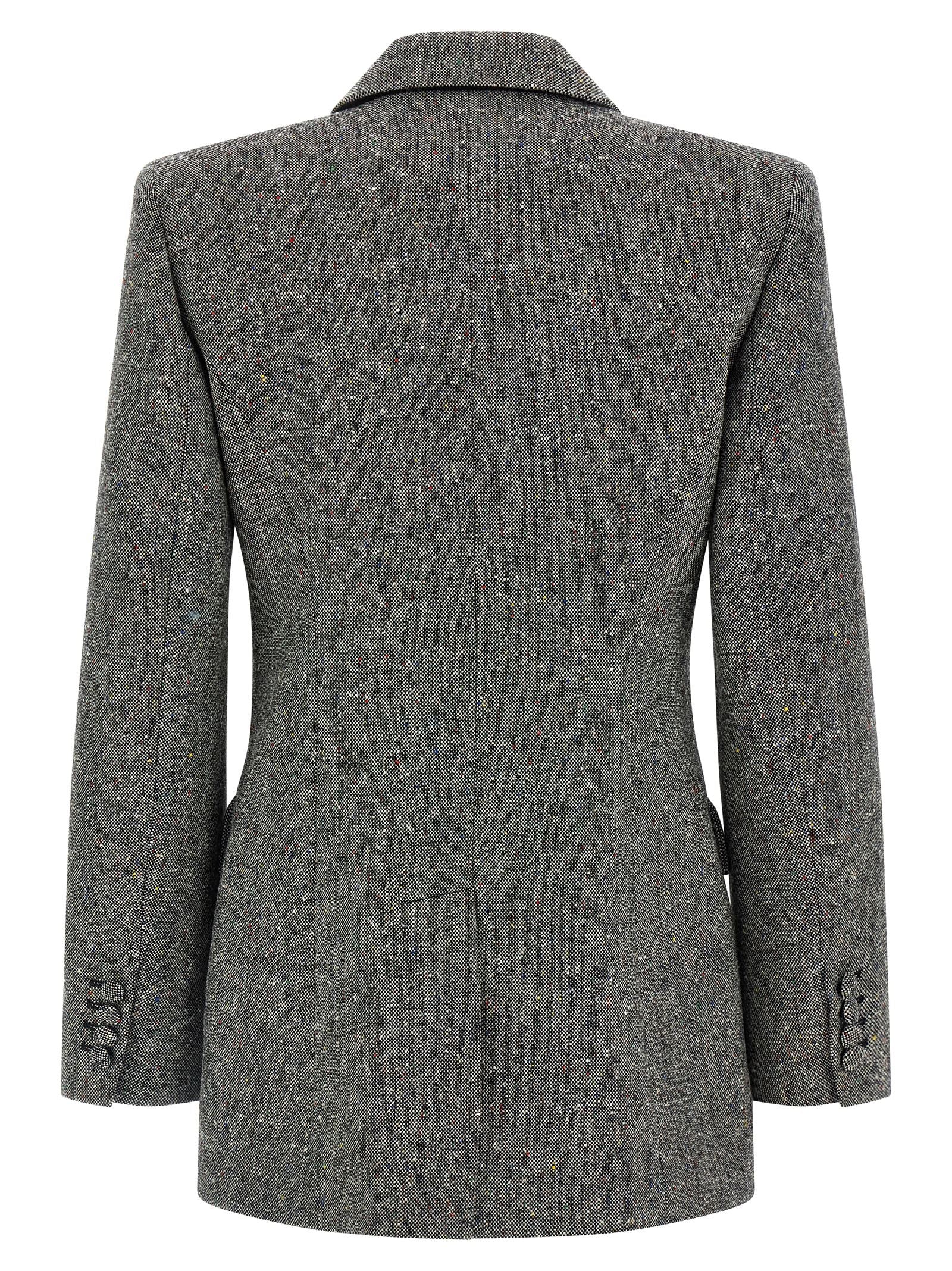 Valentino Garavani Gray Virgin Wool Blazer Valentino Garavani