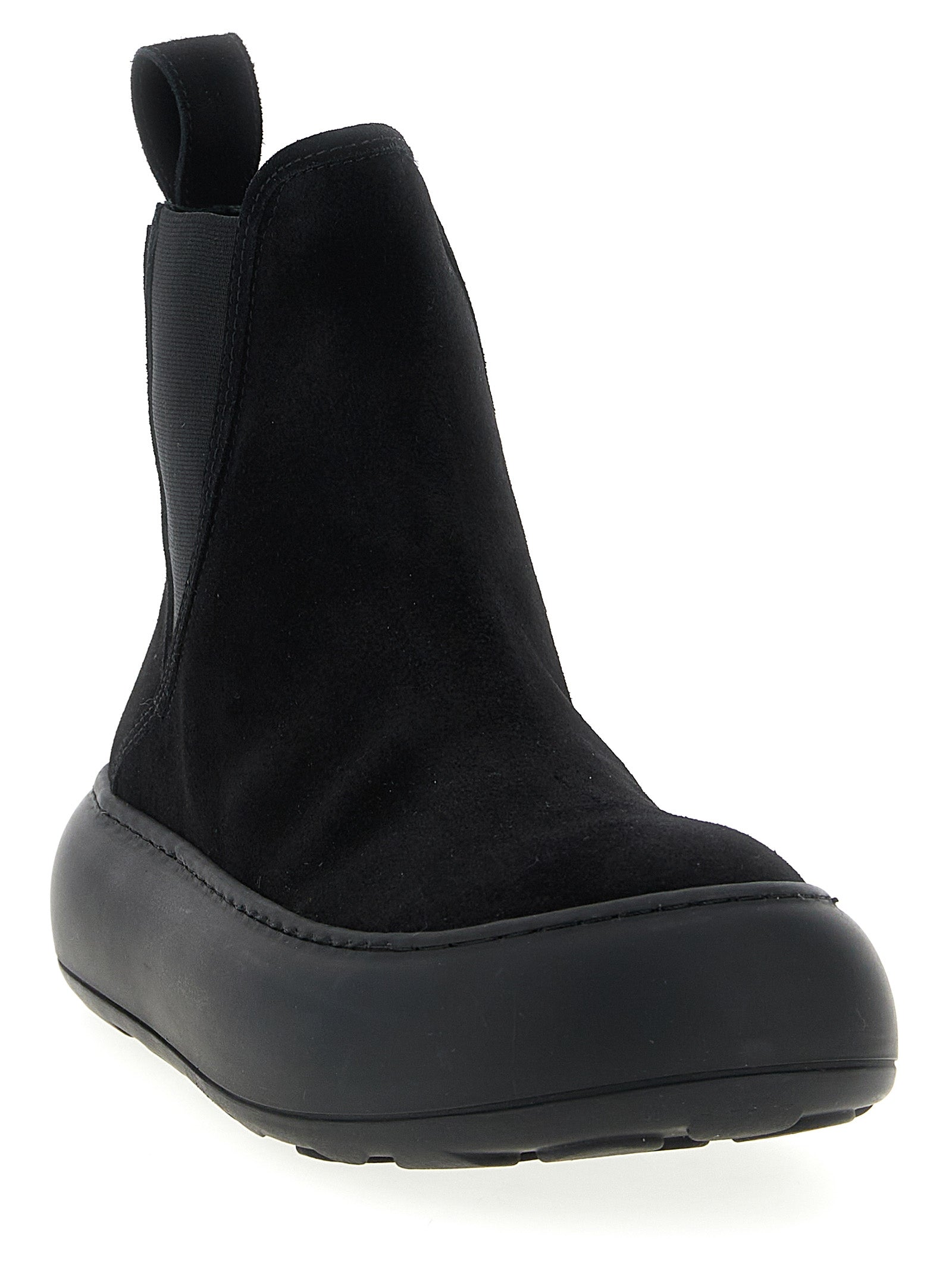 Moschino Black Calfskin Chelsea Boots Moschino