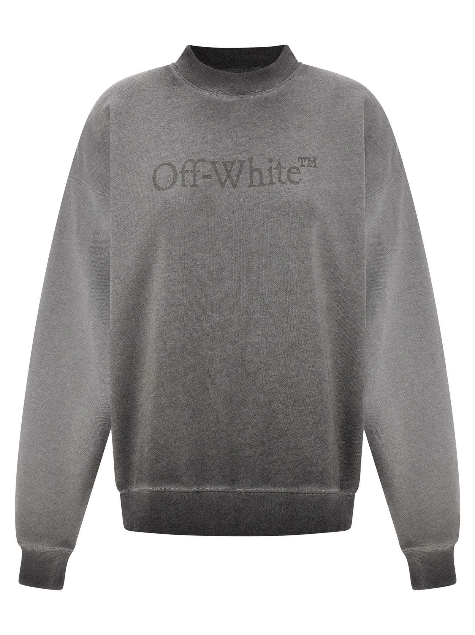 Off-White Gray Cotton Sweatshirt Off-White
