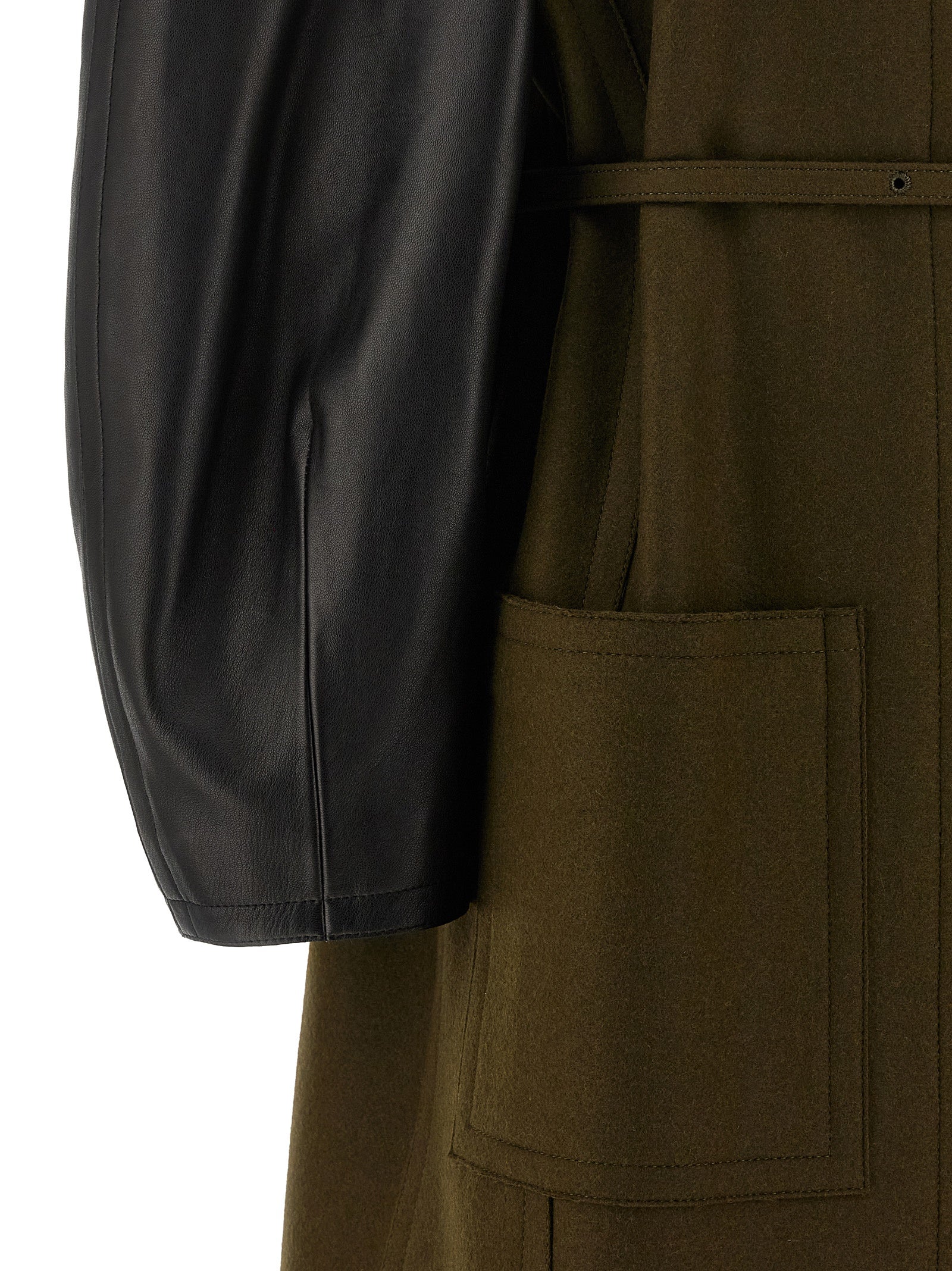Fendi Bicolor Viscose Coat Fendi