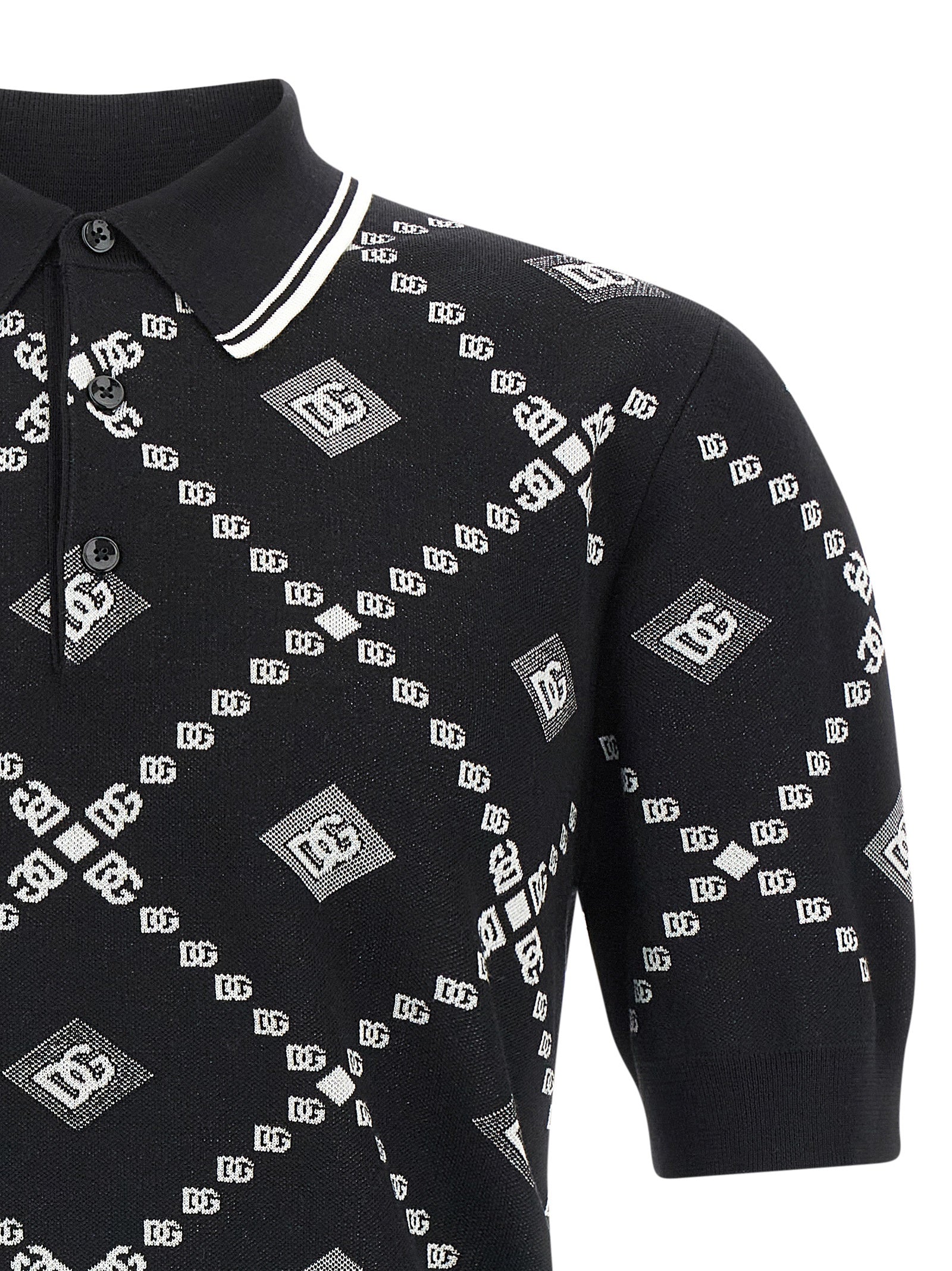 Dolce & Gabbana Bicolor Cashmere Polo Shirt Dolce & Gabbana