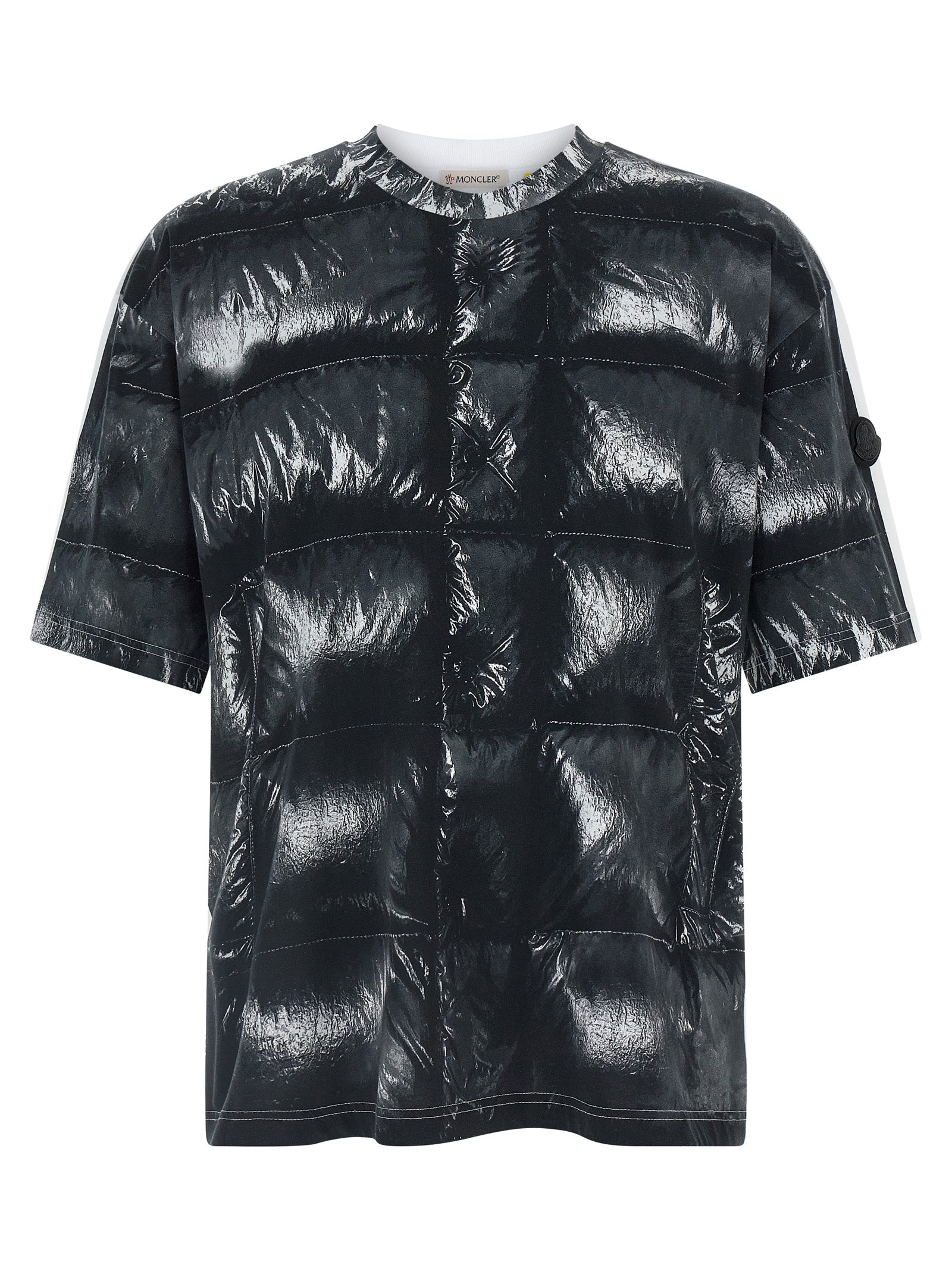 MONCLER GENIUS Black Cotton T-Shirt MONCLER GENIUS