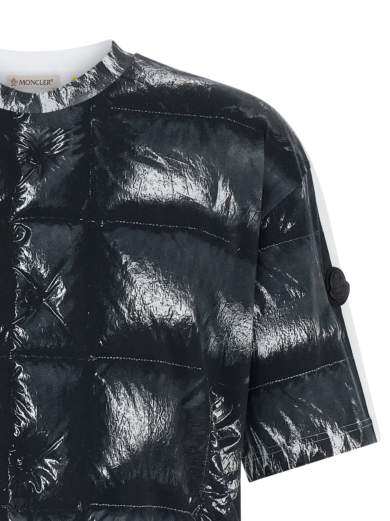 MONCLER GENIUS Black Cotton T-Shirt MONCLER GENIUS