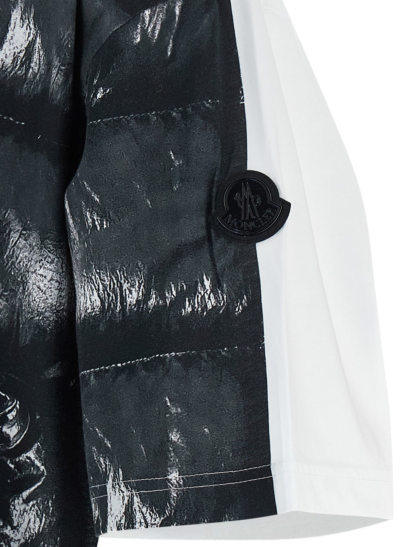 MONCLER GENIUS Black Cotton T-Shirt MONCLER GENIUS