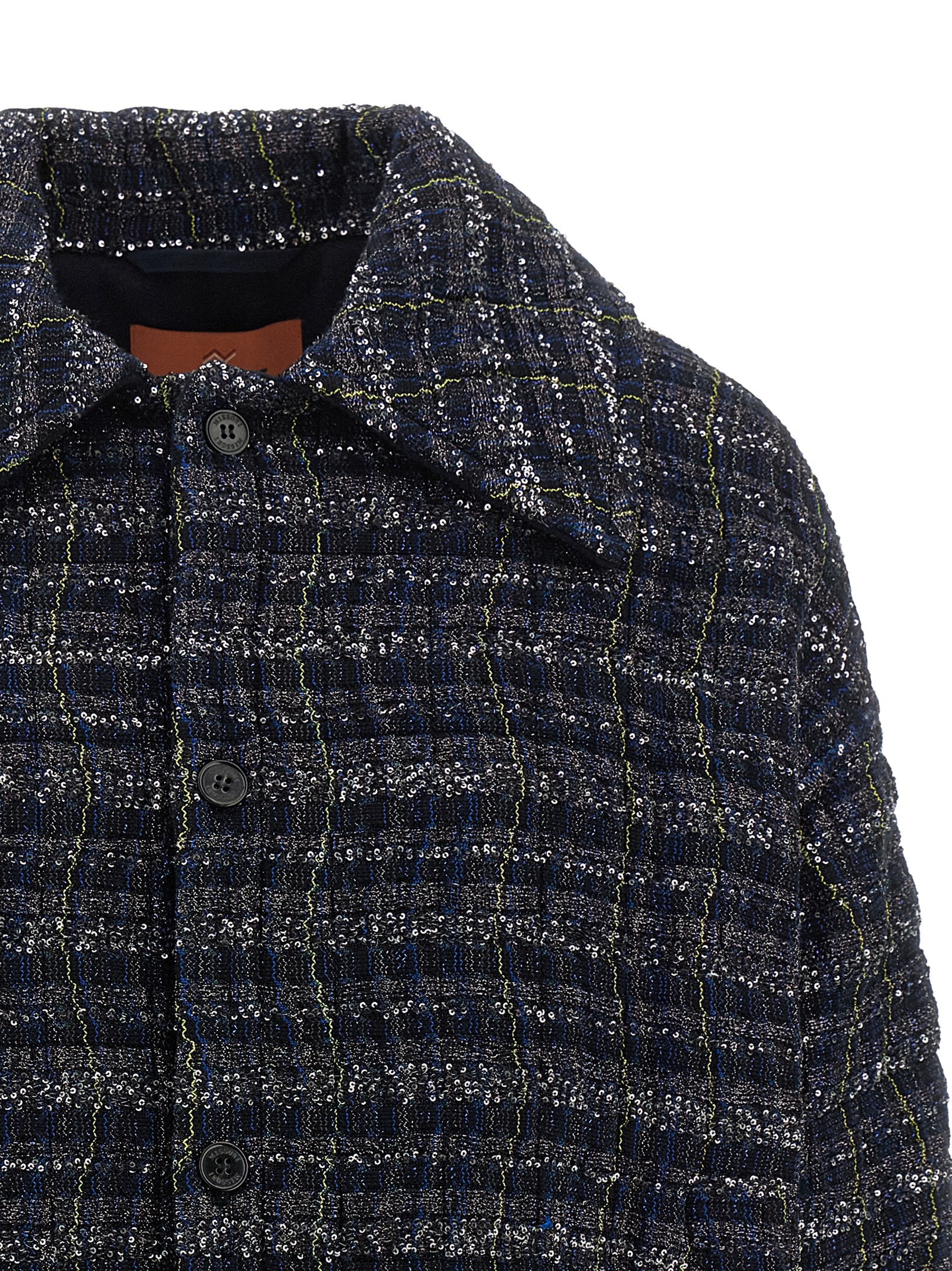 Missoni Blue Viscose Coat Missoni