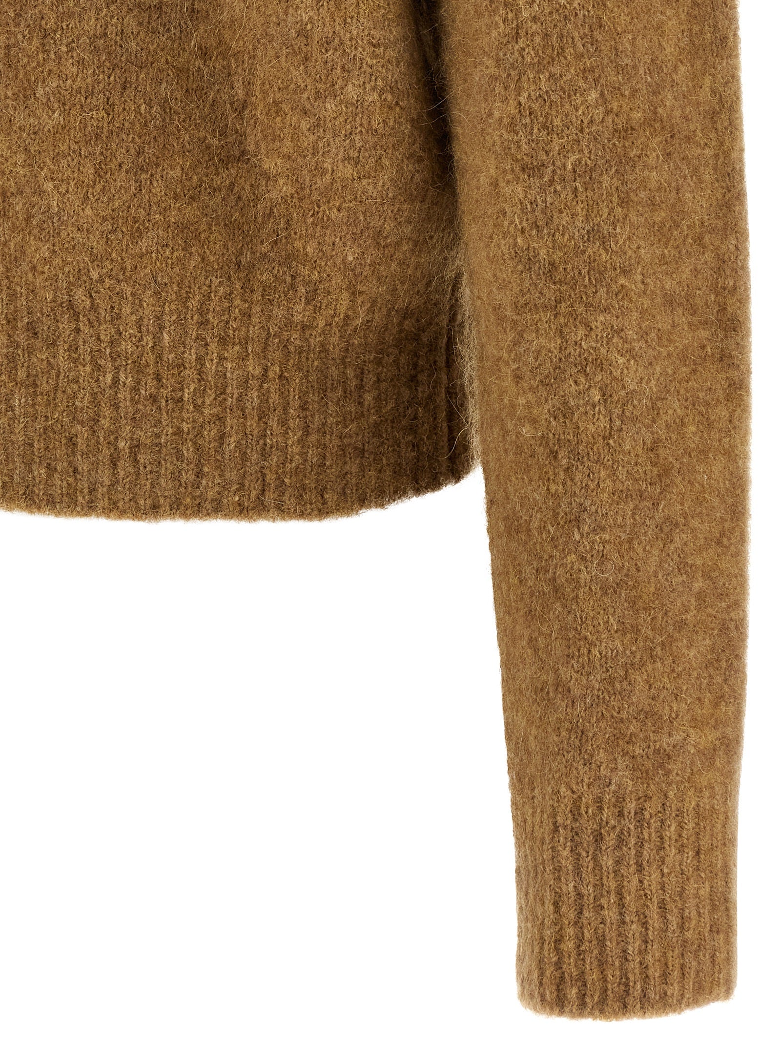 Ami Paris Beige Alpaca Leather Polo Shirt Ami Paris