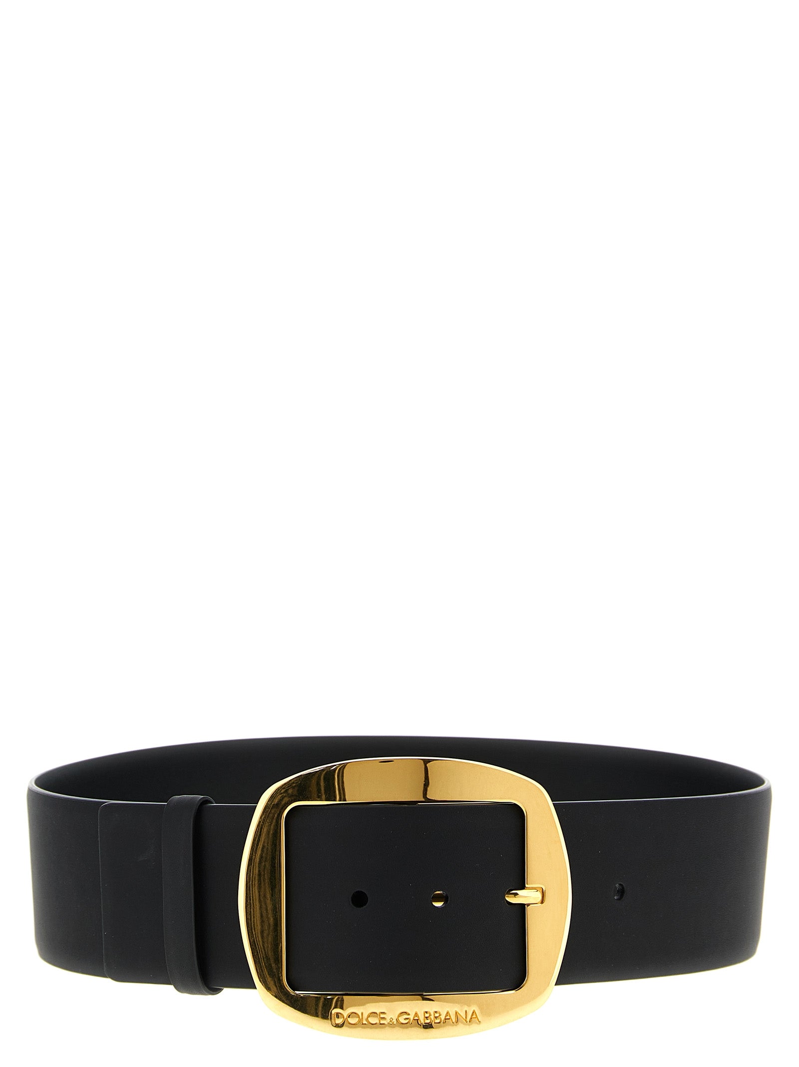 Dolce & Gabbana Black Calfskin Regular Belt Dolce & Gabbana