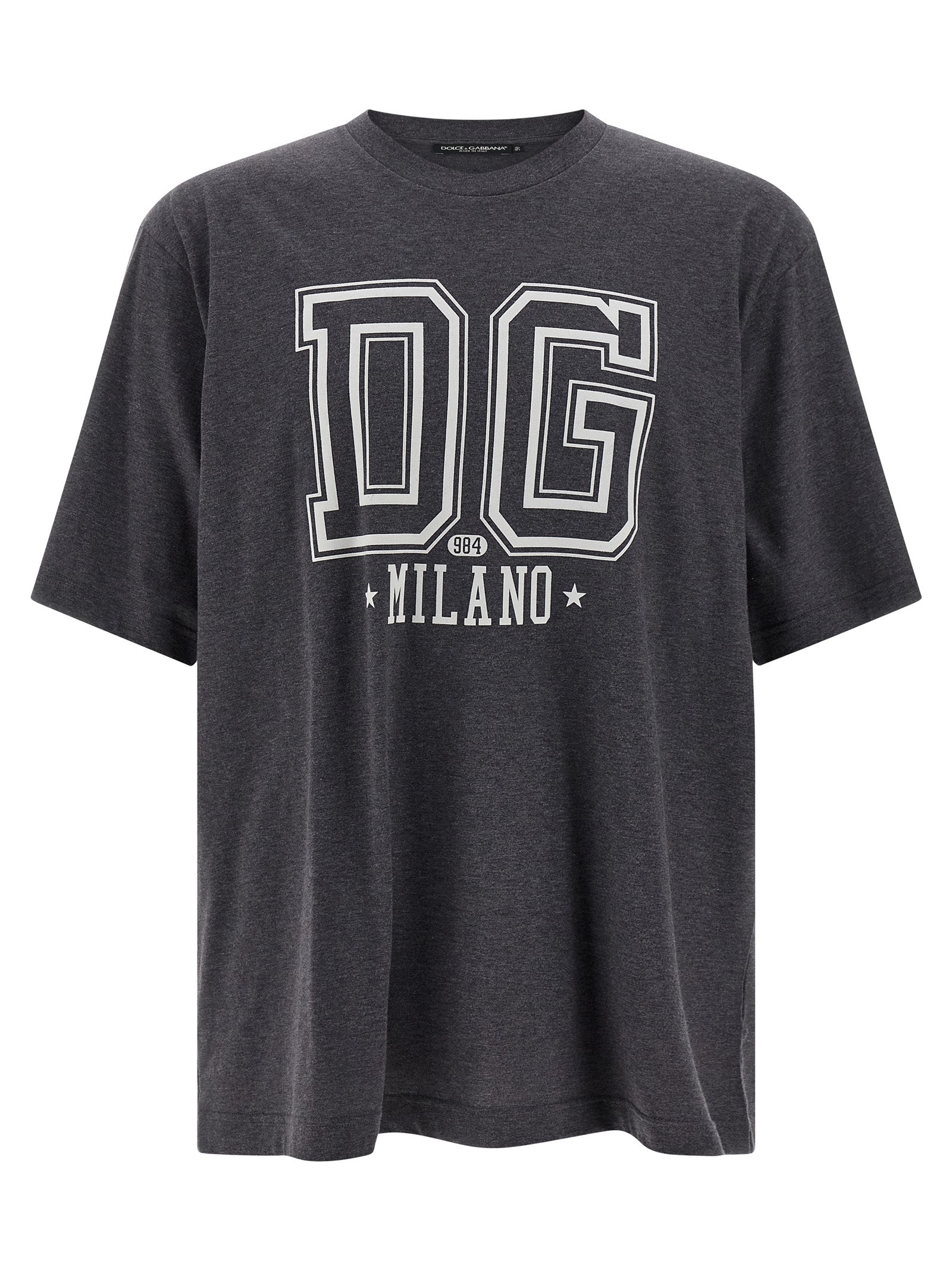 Dolce & Gabbana Gray Cotton T-Shirt Dolce & Gabbana