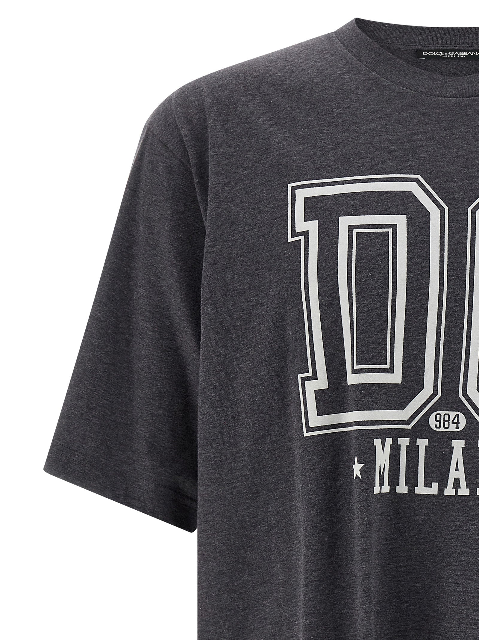 Dolce & Gabbana Gray Cotton T-Shirt Dolce & Gabbana