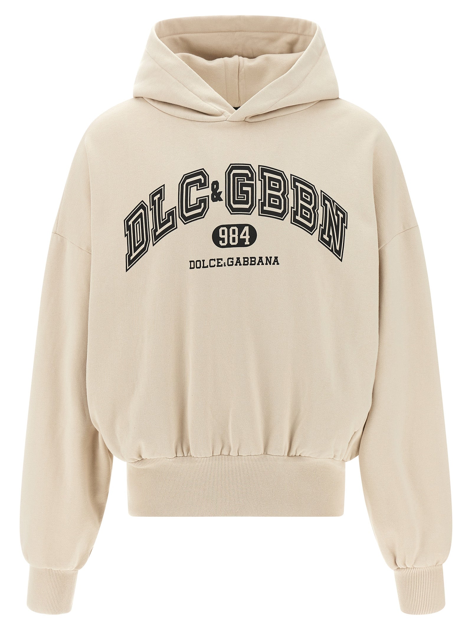 Dolce & Gabbana Beige Cotton Sweatshirt Dolce & Gabbana