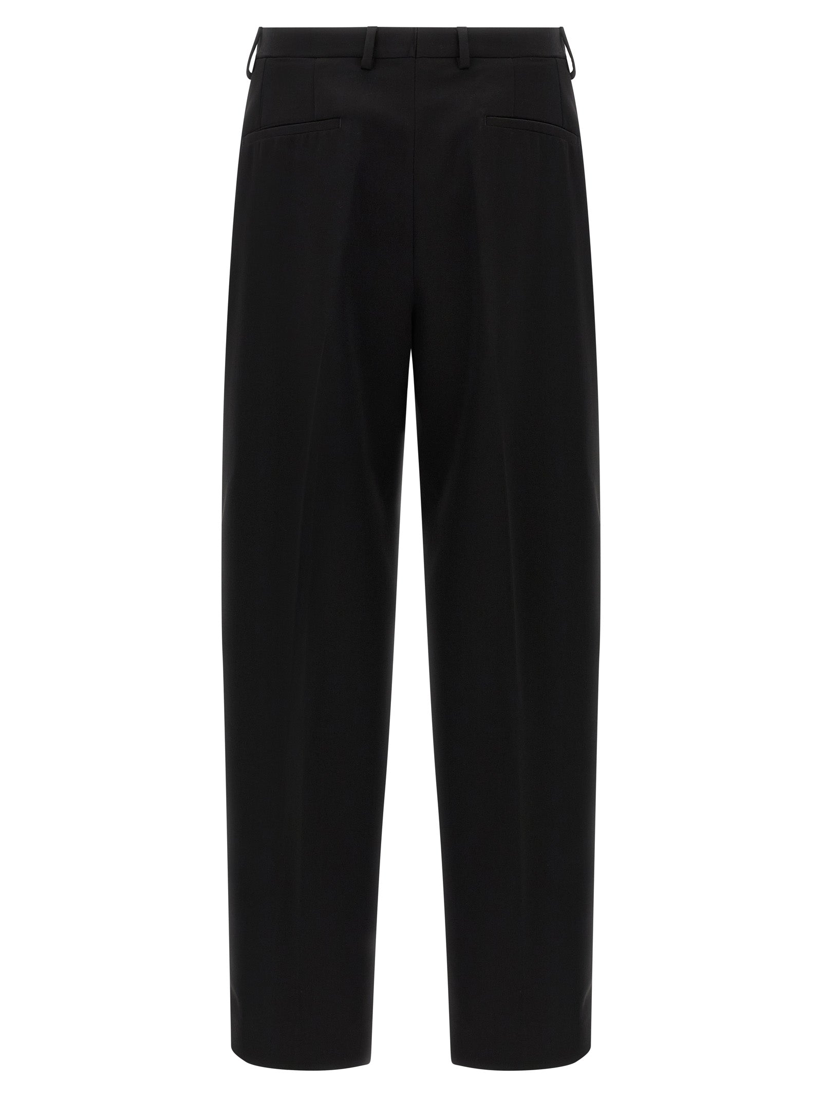 Dolce & Gabbana Black Virgin Wool Dress Pants Dolce & Gabbana