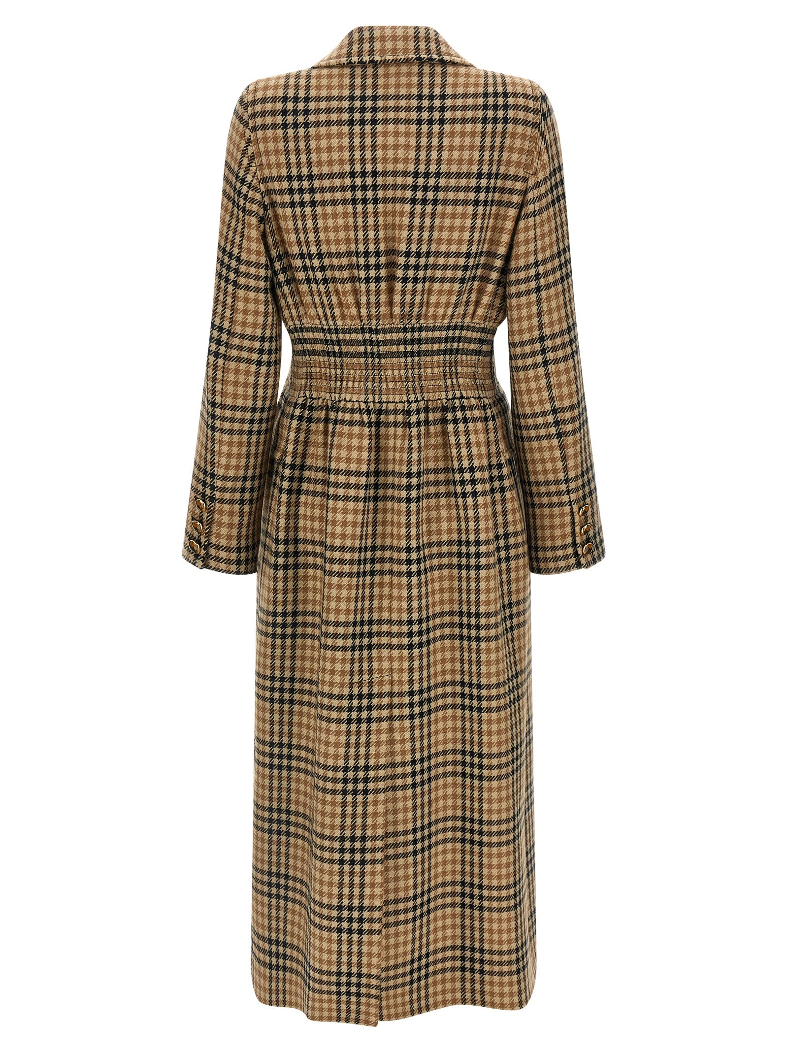 Valentino Garavani Brown Virgin Wool Coat Valentino Garavani