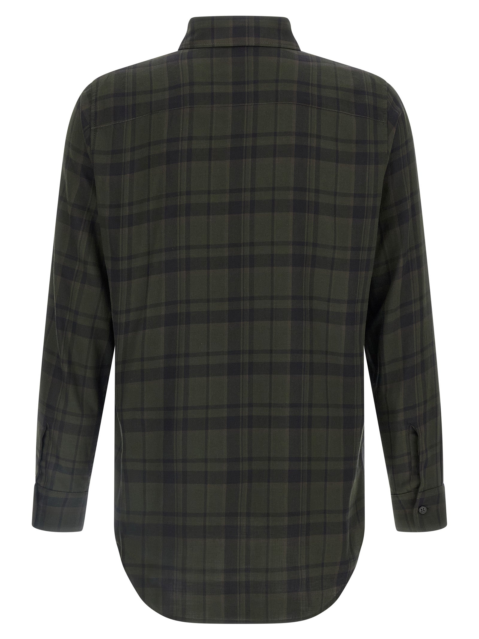 Saint Laurent Bicolor Cotton Blouse Saint Laurent