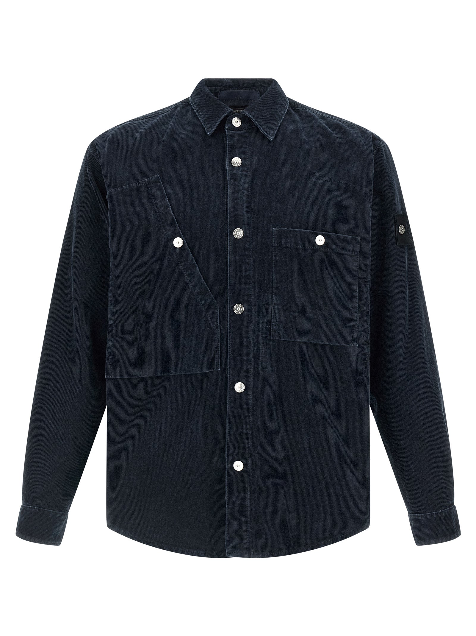Stone Island Blue Cotton Blouse Stone Island