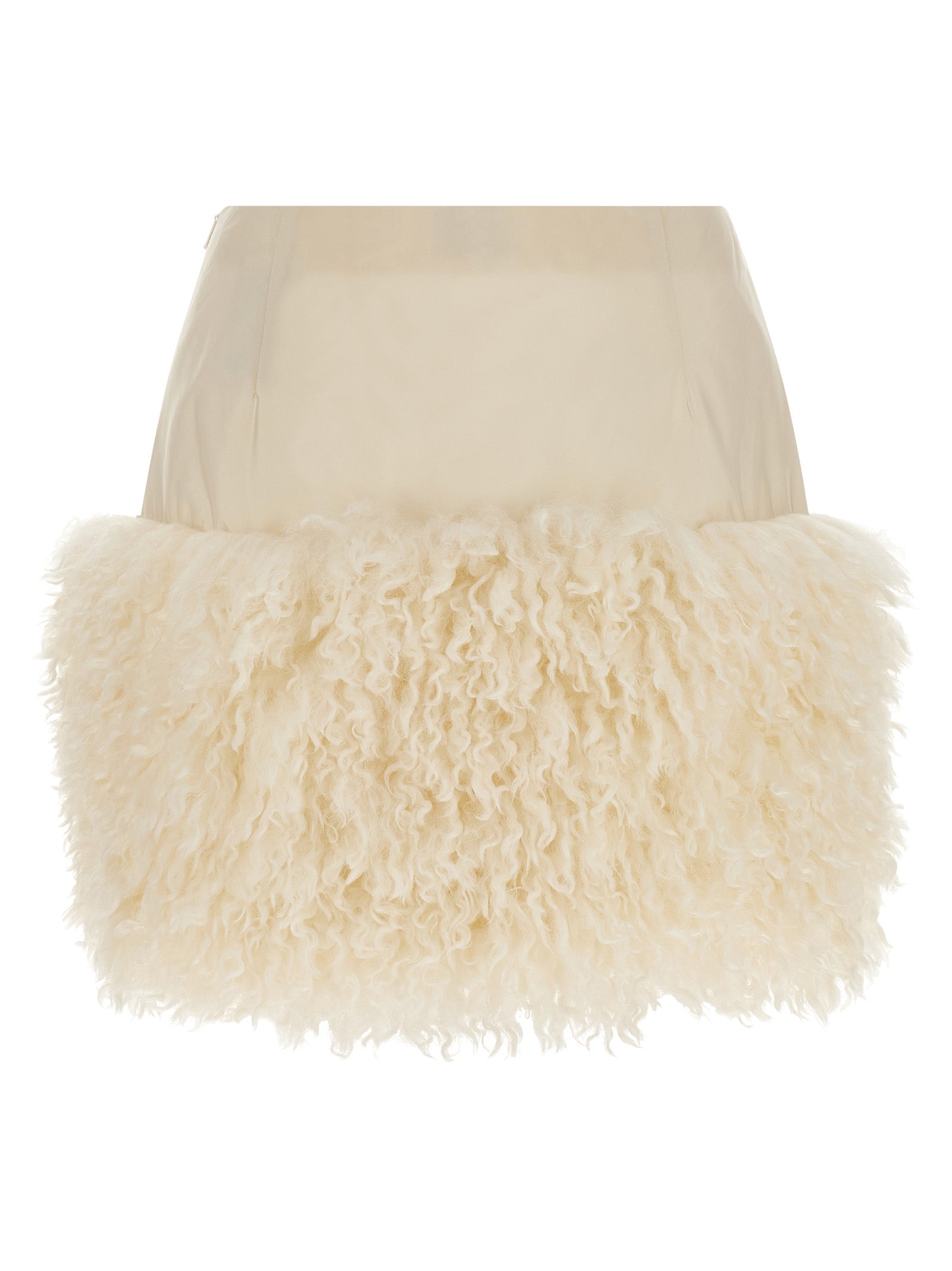 Moncler White Polyamide Long Skirt Moncler
