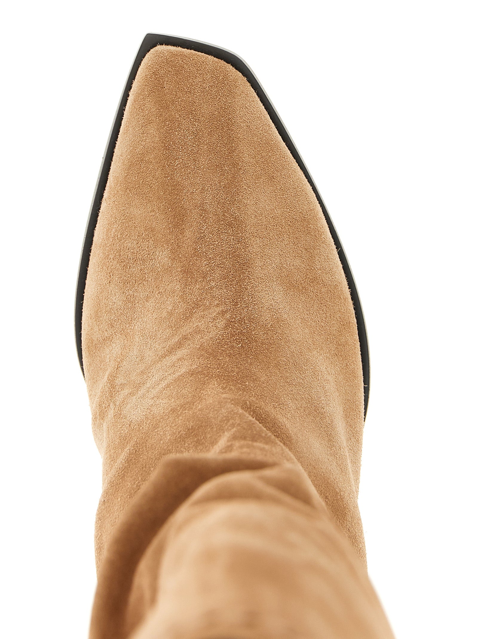 Jimmy Choo Beige Leather Over The Knee Jimmy Choo