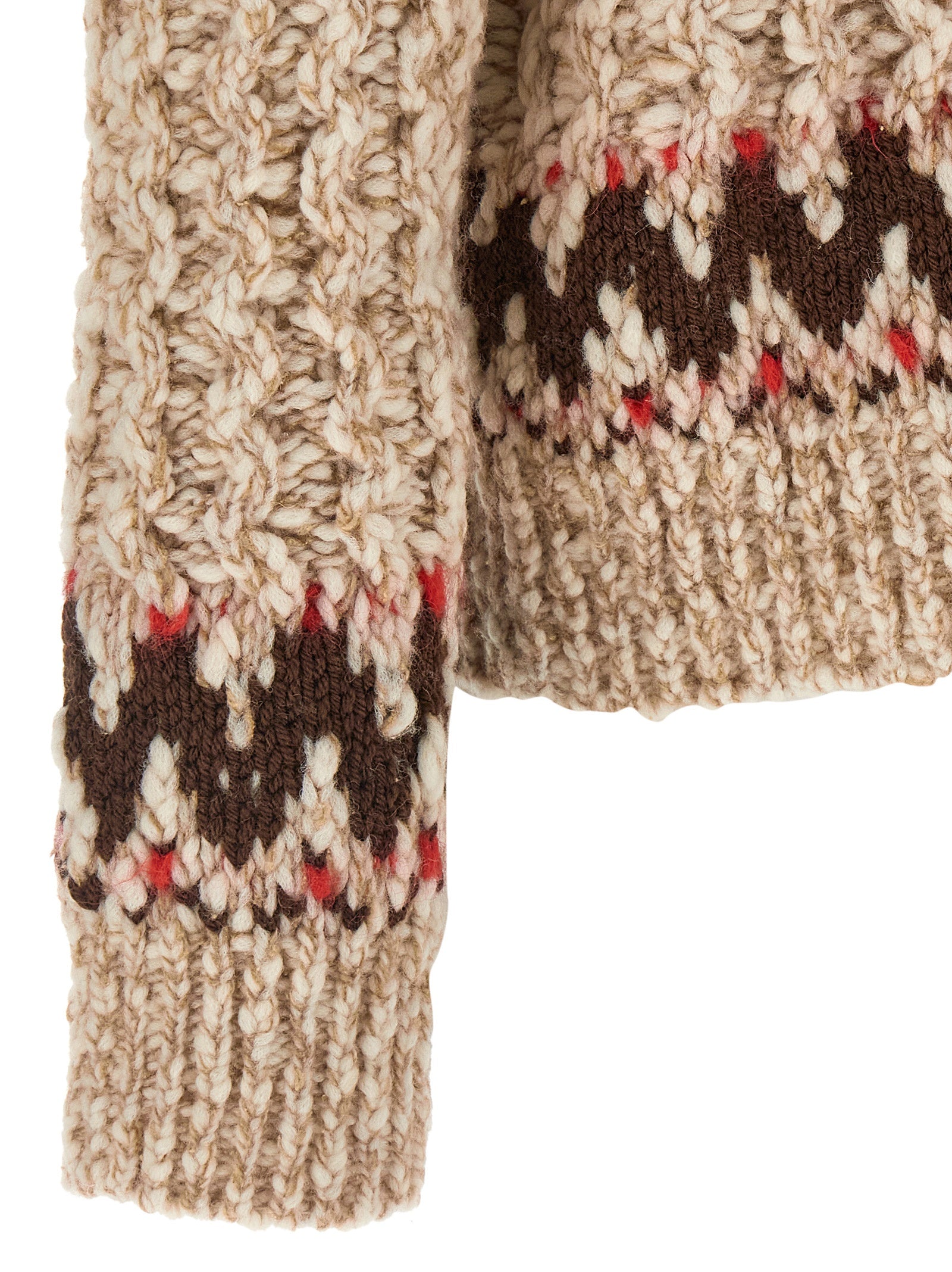 Moncler Grenoble Multicolor Wool Cardigan Moncler Grenoble