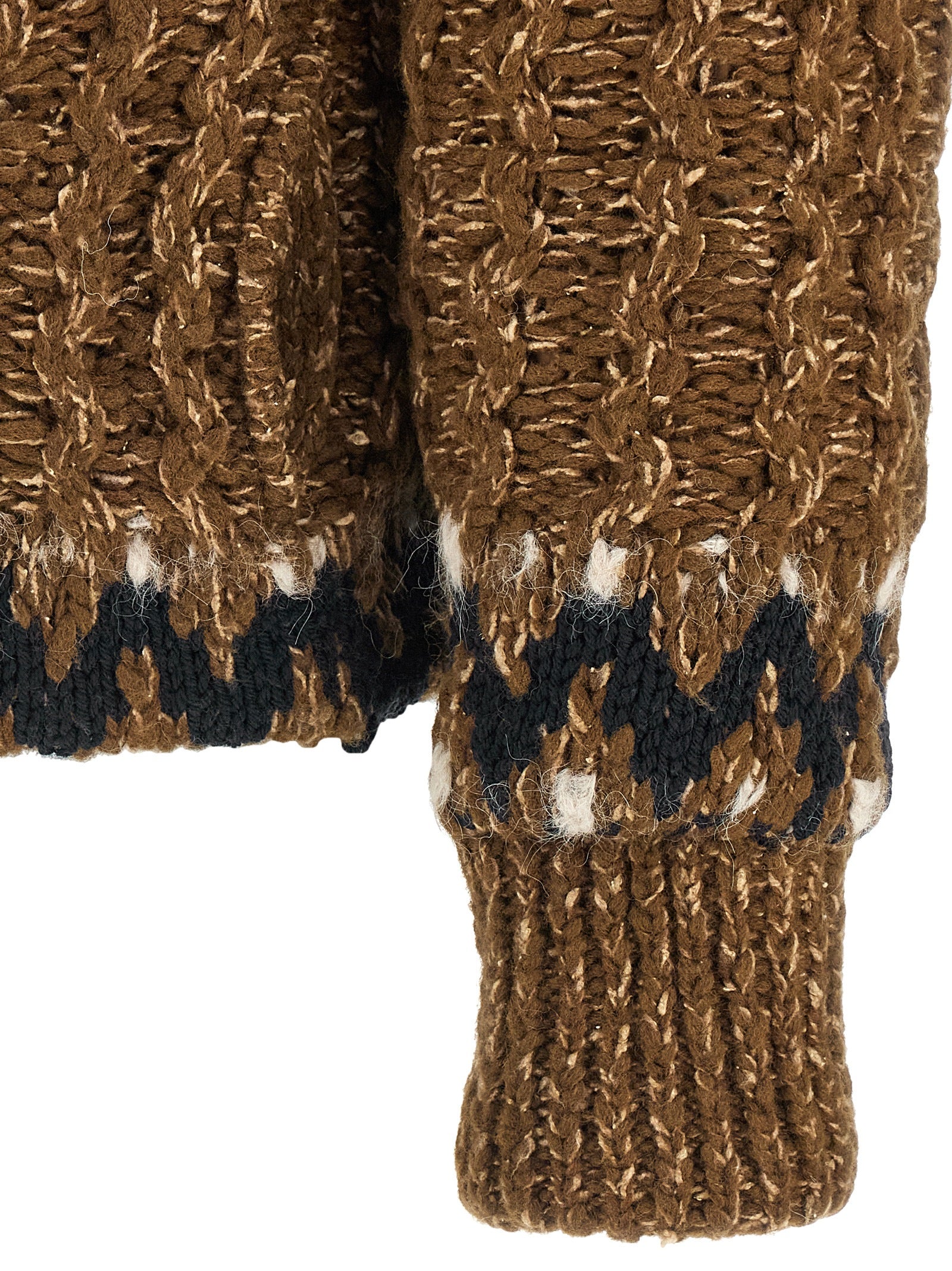 Moncler Grenoble Brown Wool Full-Length Jacket Moncler Grenoble