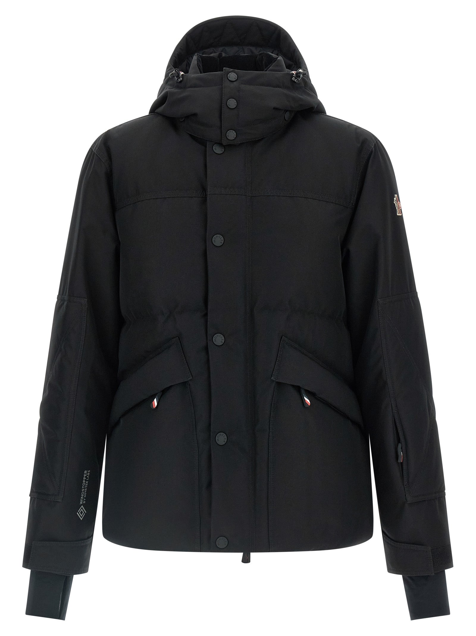 Moncler Grenoble Black Polyester Shell Jacket Moncler Grenoble
