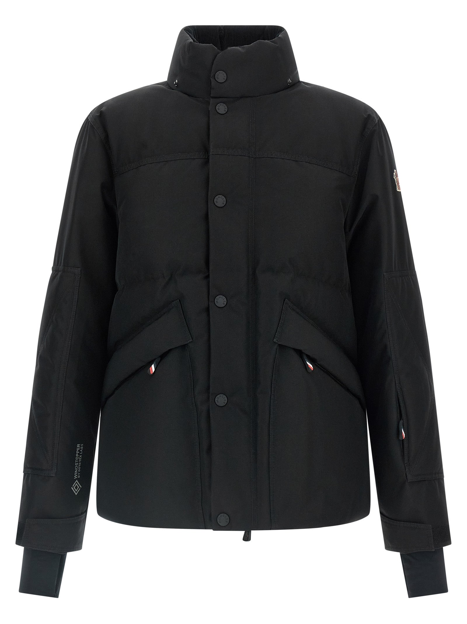 Moncler Grenoble Black Polyester Shell Jacket Moncler Grenoble