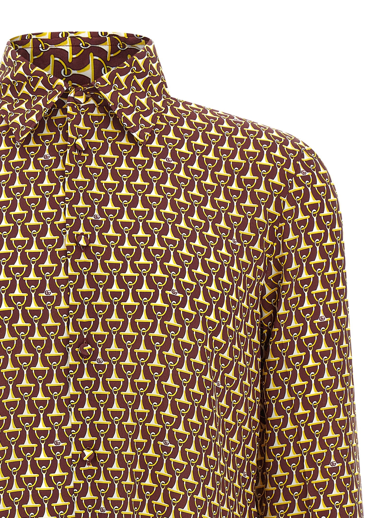 Gucci Multicolor Silk Blouse Gucci