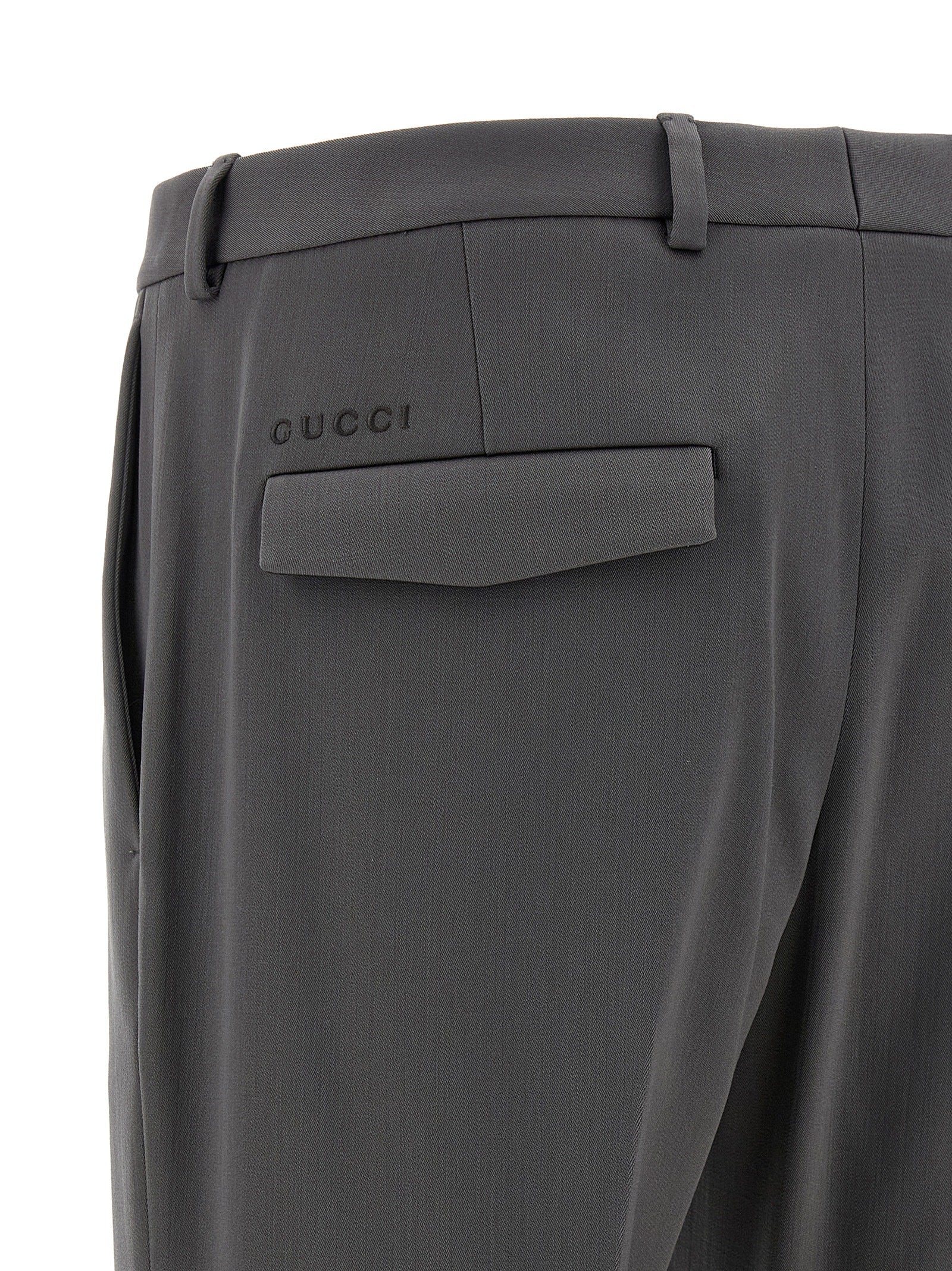 Gucci Gray Wool Dress Pants Gucci