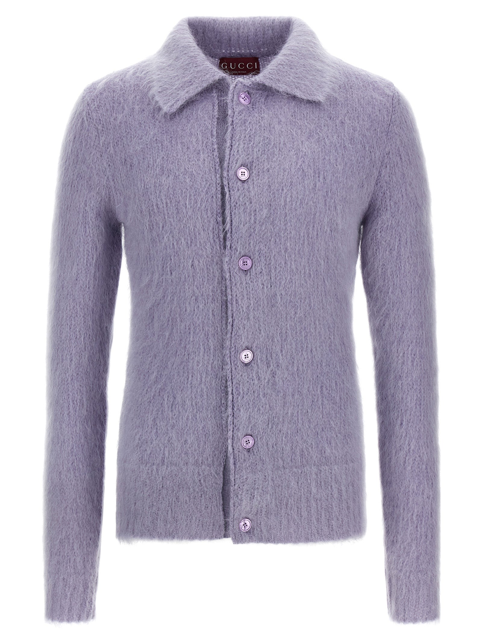 Gucci Purple Wool Cardigan Gucci