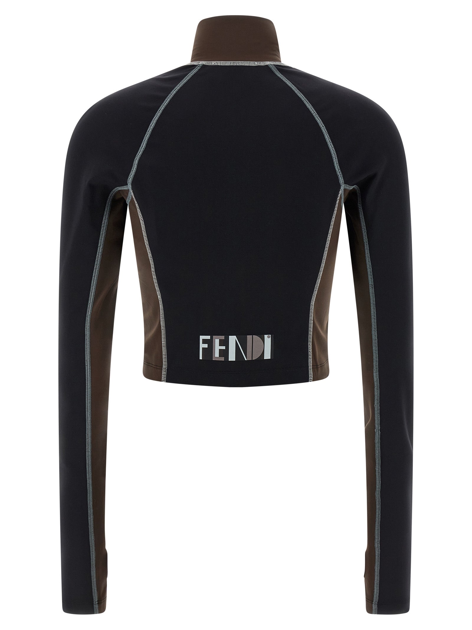 Fendi Black Polyamide Top Fendi