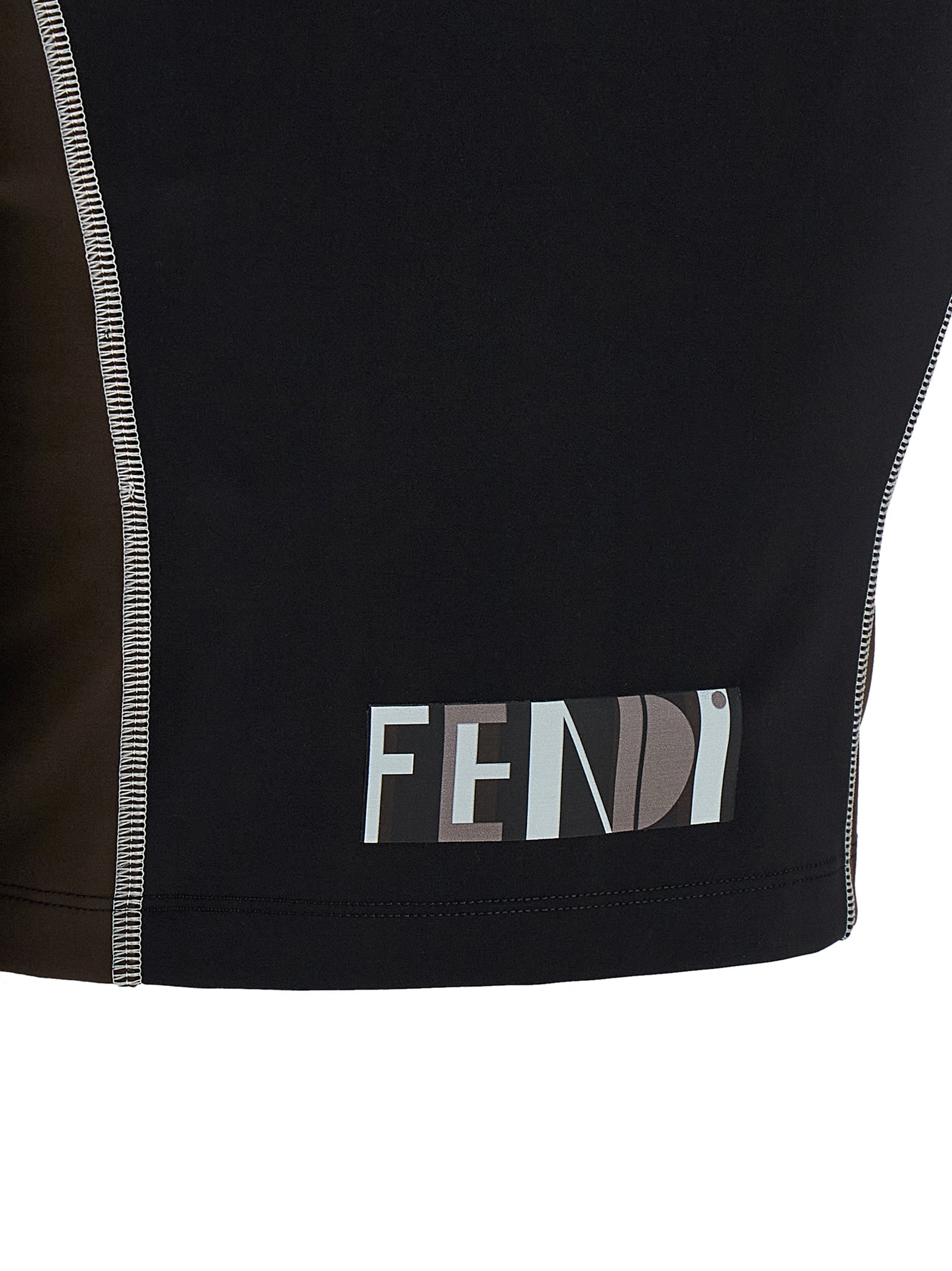 Fendi Black Polyamide Top Fendi