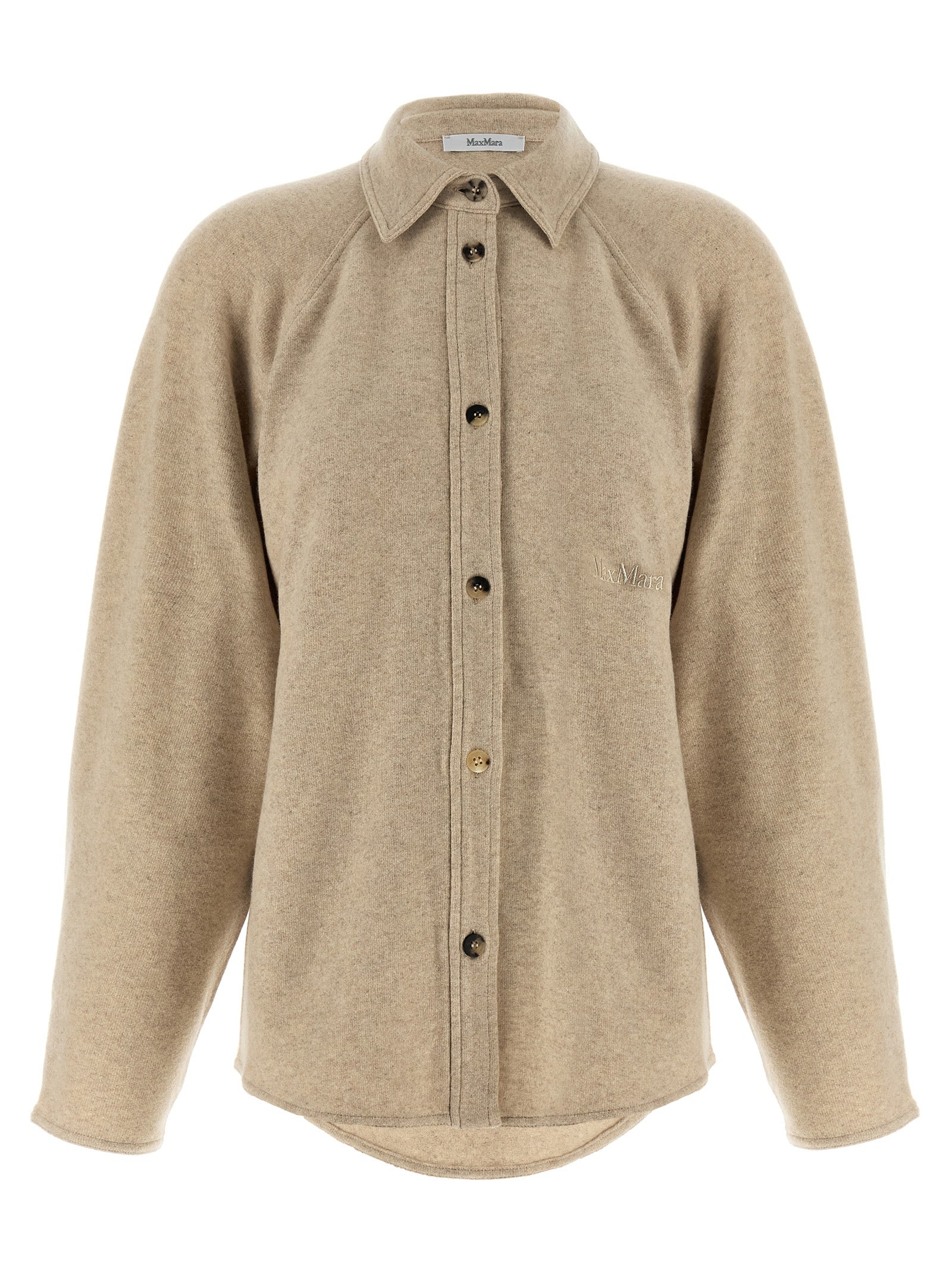 Max Mara Beige Cashmere Blouse Max Mara