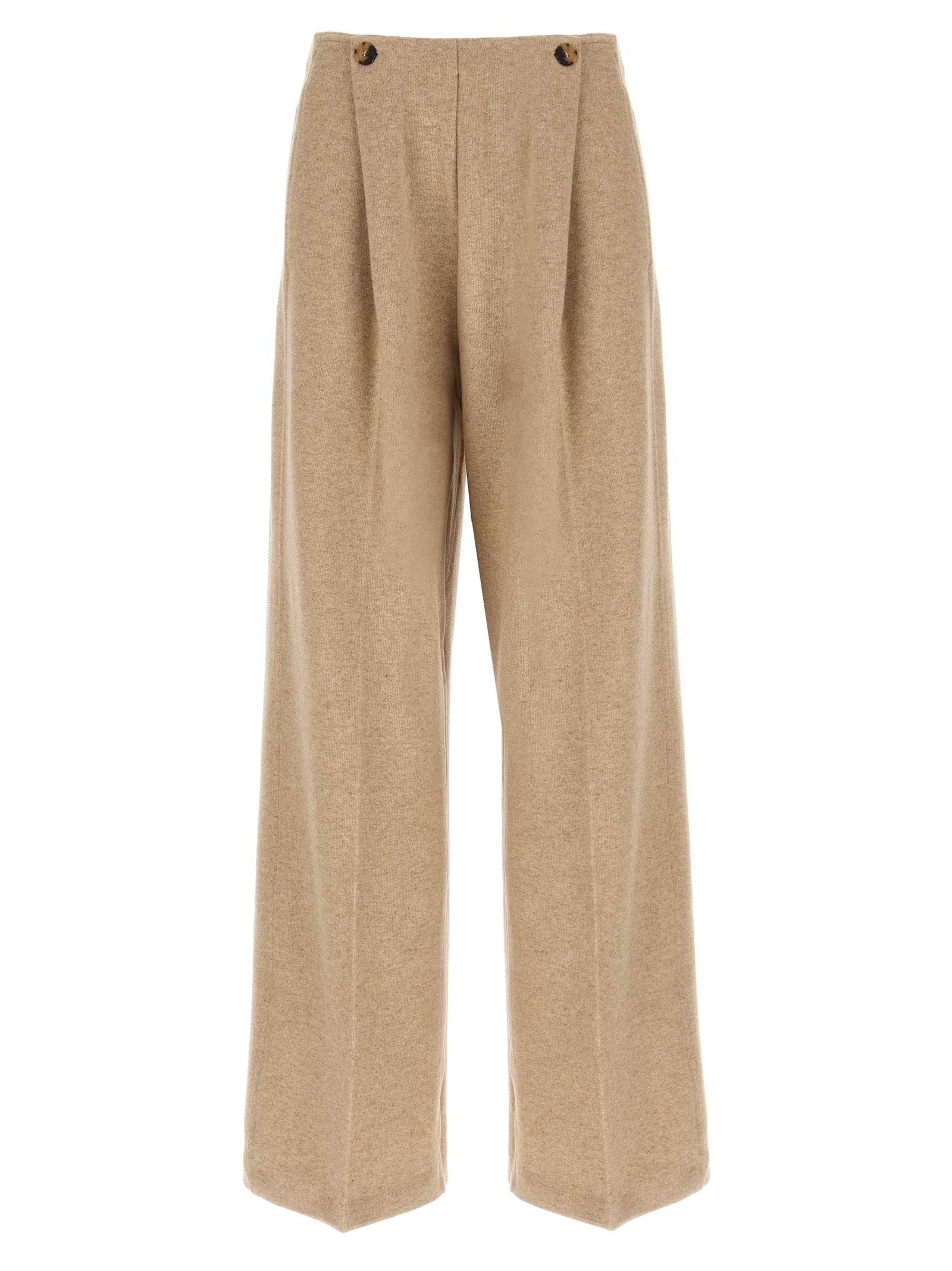 Max Mara Beige Cashmere Casual Pants Max Mara