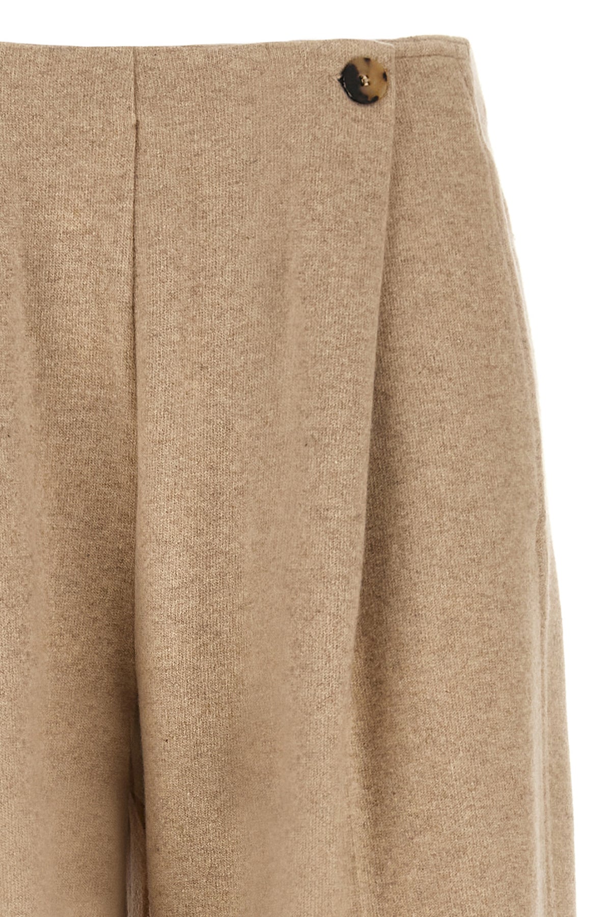 Max Mara Beige Cashmere Casual Pants Max Mara